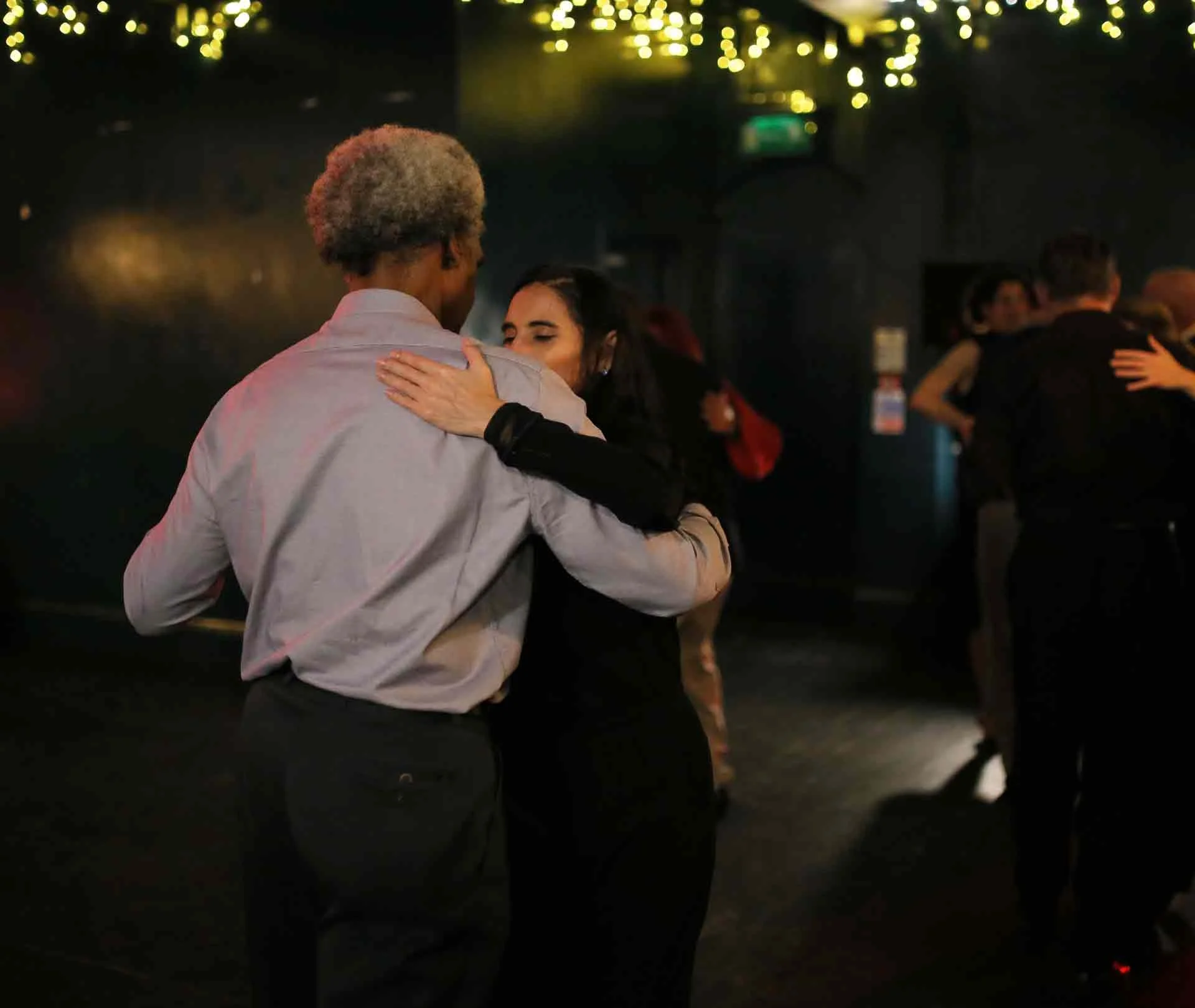 Natalia Hills and Onel dancing at Tango 178 a tango club running every Sunday in South London hosted by The New Cross House 
