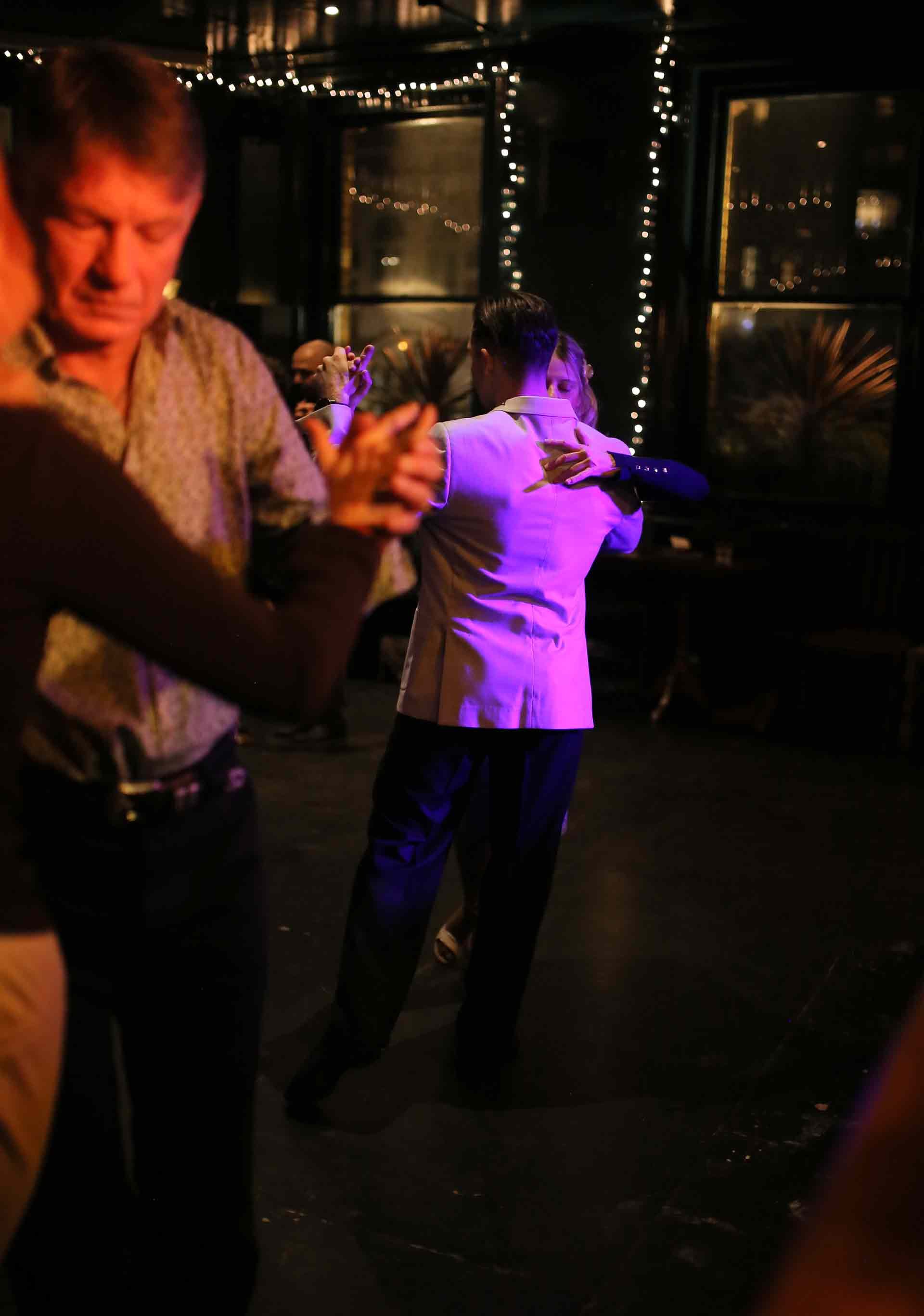 Dominique Dancing in Tango 178 London Tango Classes in The New Cross House Pub