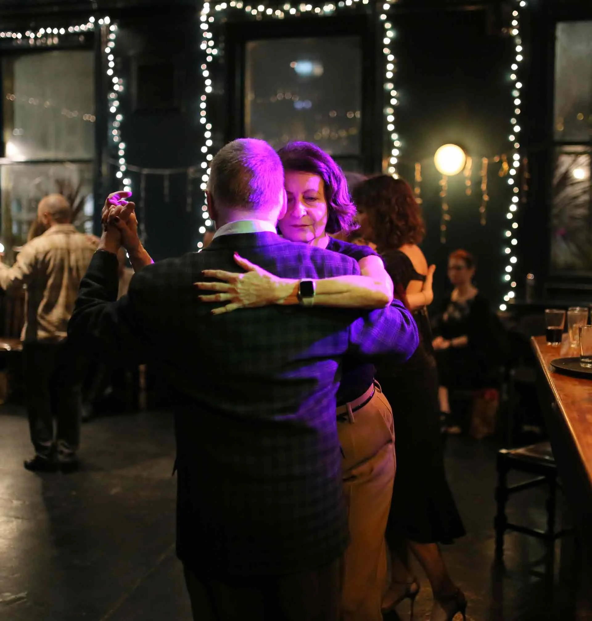 Chris and Christine dancing at Claire's Birthday Tango 178 running every Sunday @ The New Cross House 