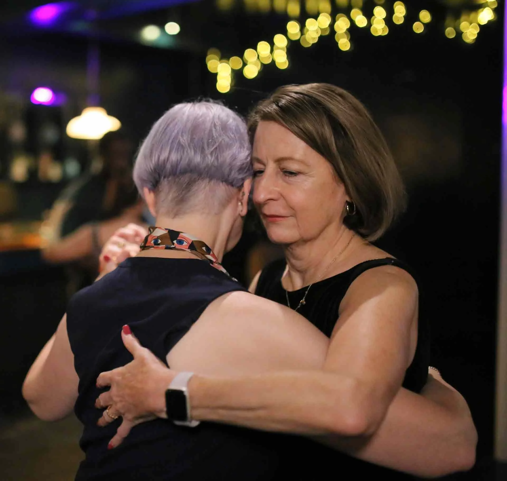 Kate and Christina dancing in Tango 178 a social tango club running every Sunday in the New Cross House Pub in South LondonBring a friend new to tango 178 Free