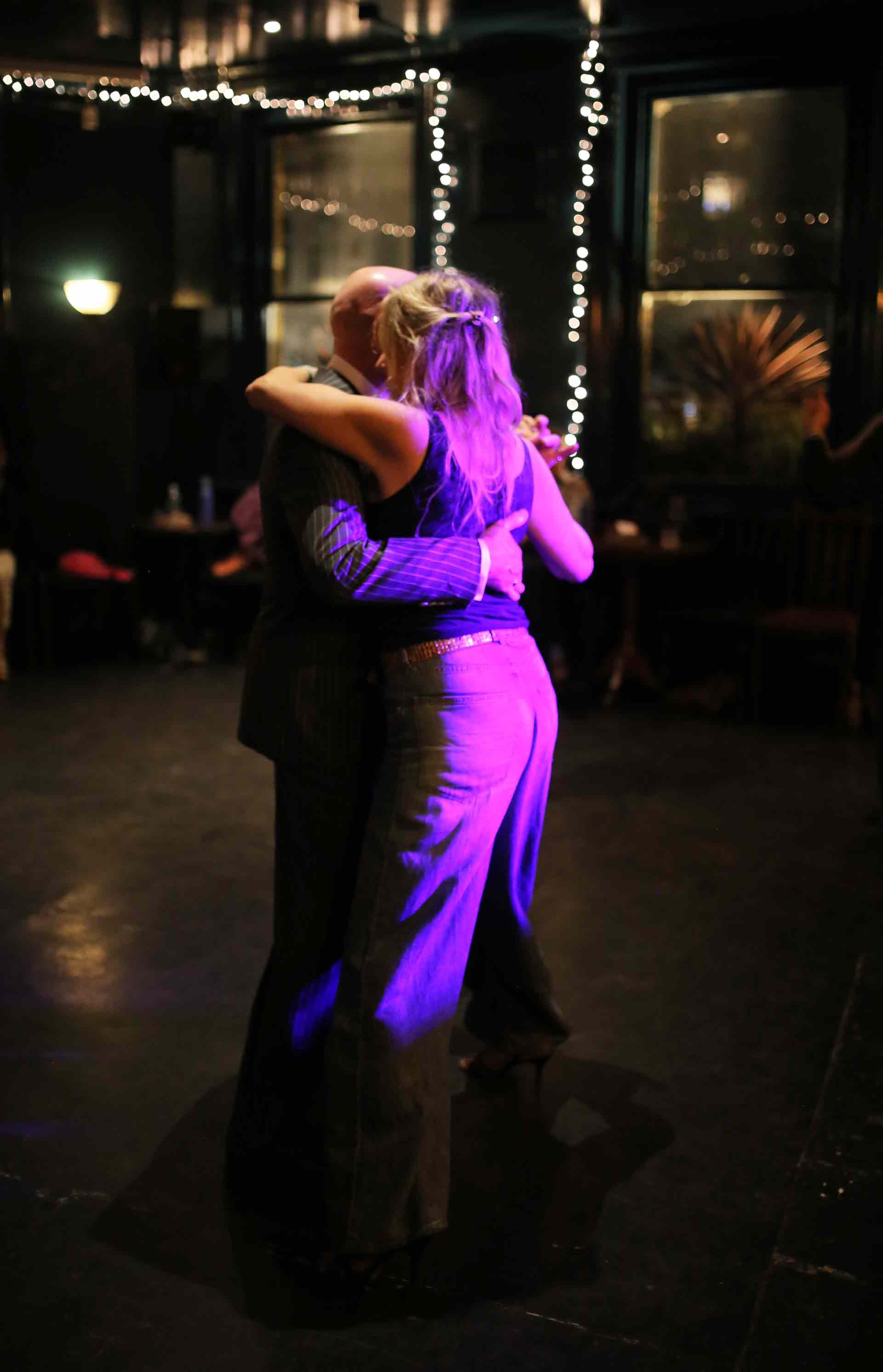 Peter and Claire Dancing in Tango 178 London Tango Classes in The New Cross House Pub
