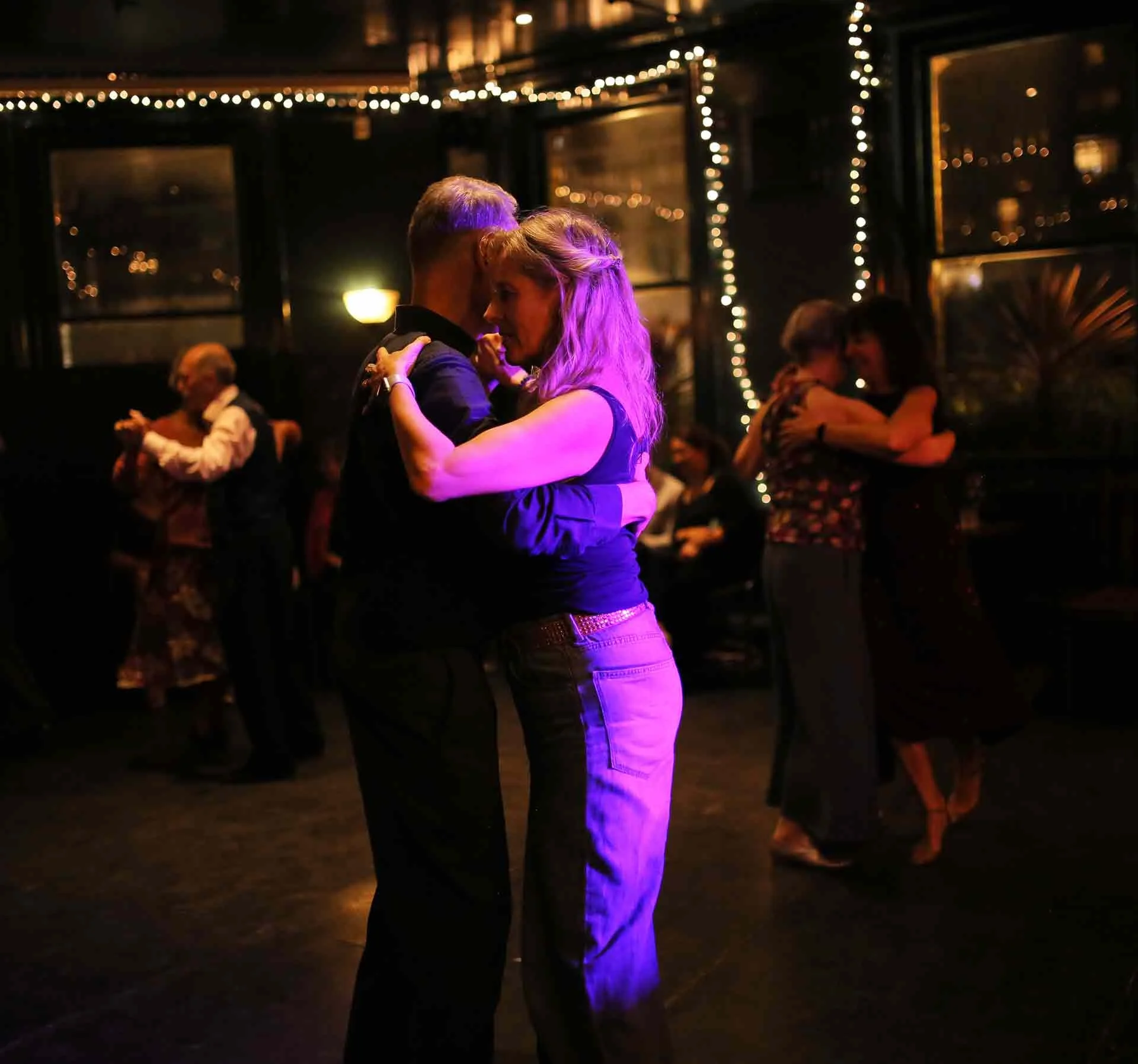 Tom and Claire Dancing in Tango 178 London Tango Classes in The New Cross House Pub