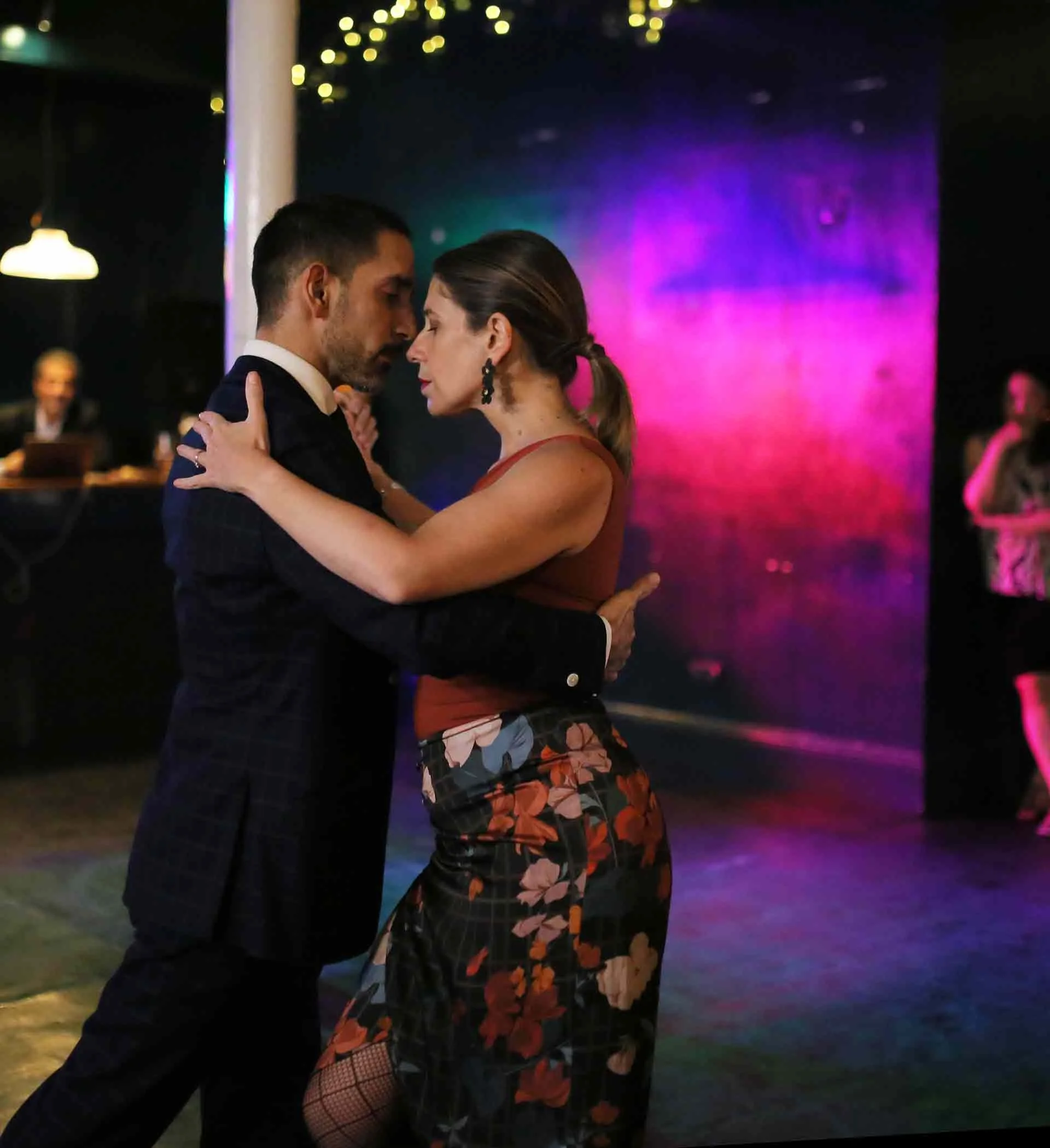 Juan Martin Cararra and Stefania Colina performing at Tango 178 London Tango Classes  