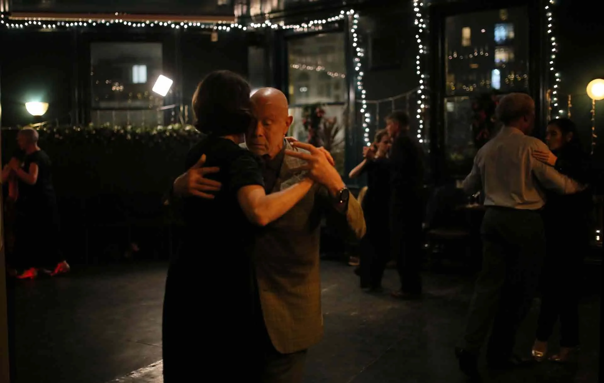 Christine and Bob dancing at Tango 178 a tango club running every Sunday in South London hosted by The New Cross House 
