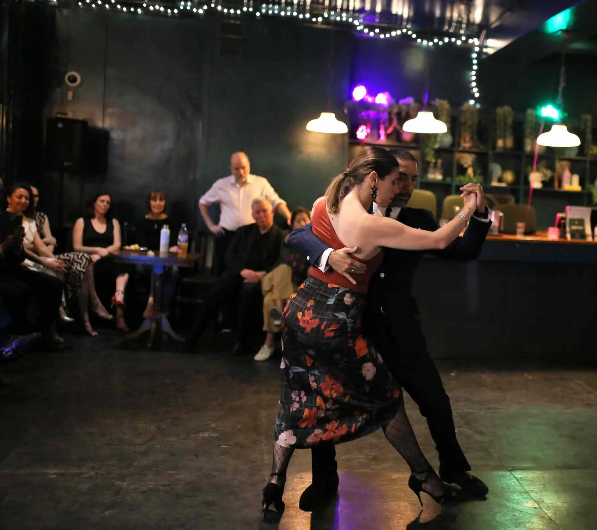 Juan Martin Cararra and Stefania Colina performing at Tango 178 London Tango Classes  