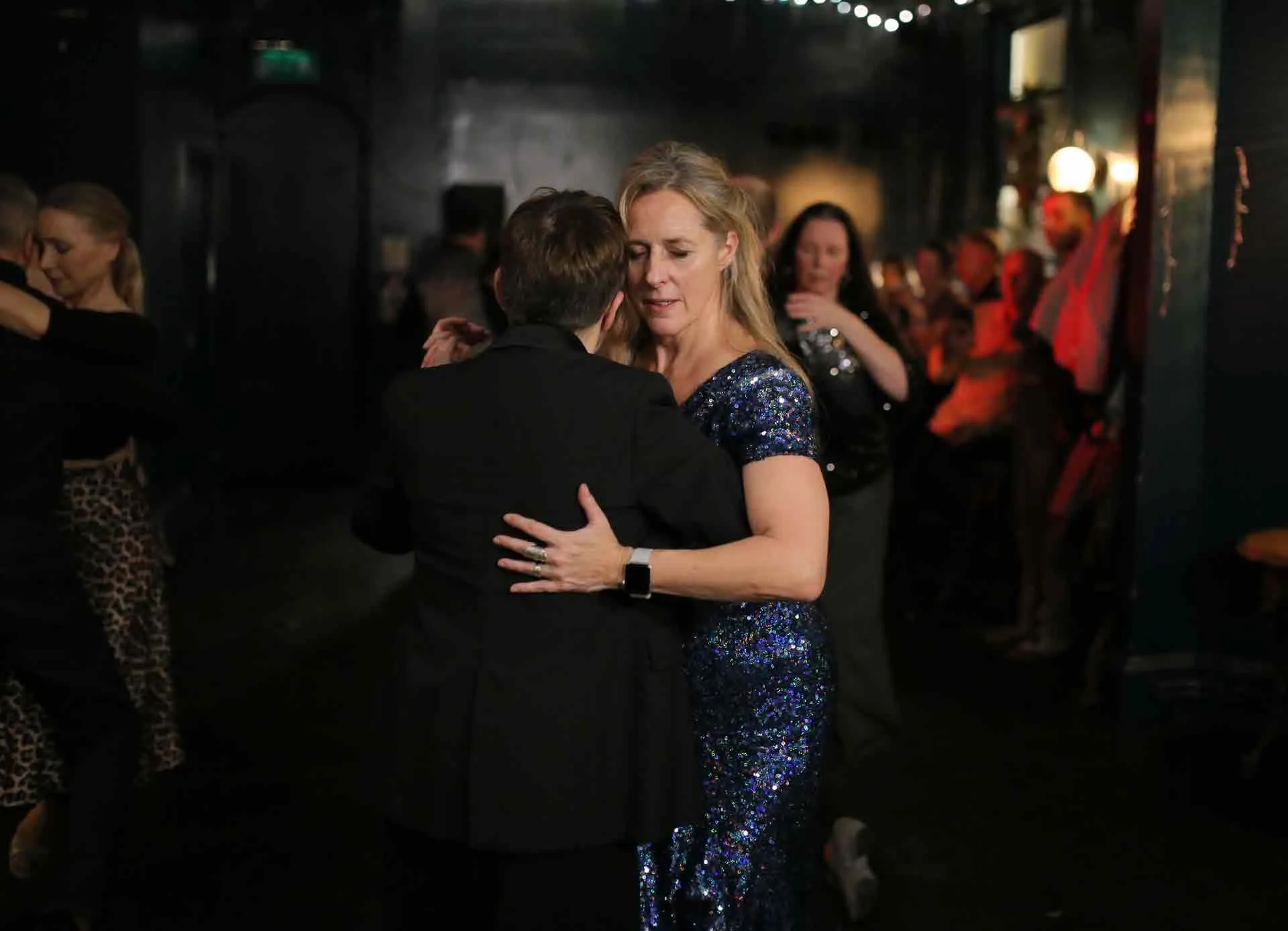 Wendy and Claire dancing in the Tango 178 All Out Sparkle Christmas Party in New Cross House On Sunday 21st December. 