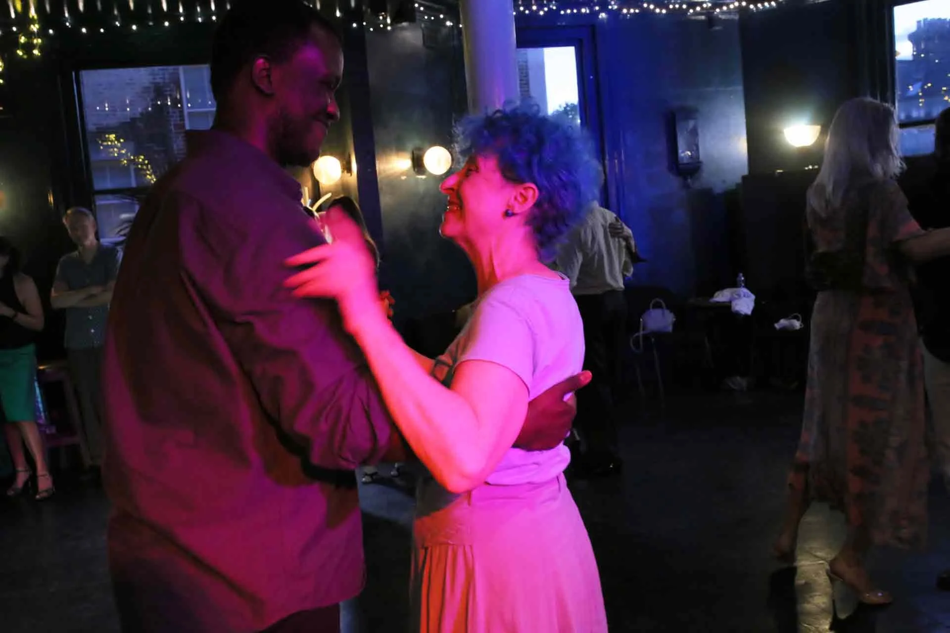 Cinzia and Claude In Tango 178 dancing in a lovely club running every Sunday in South London where you can bring a new friend Free every week!