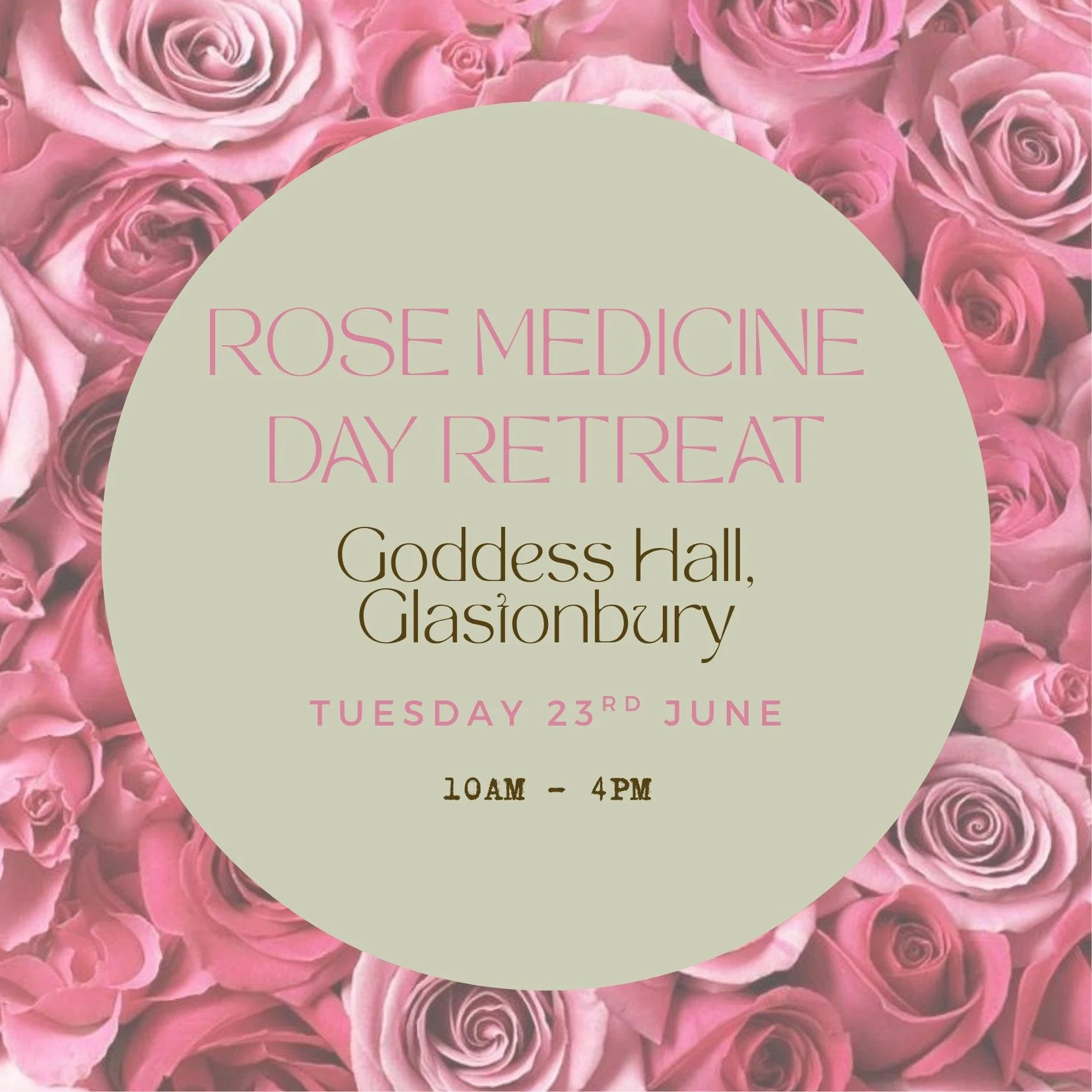 🌹 Rose Medicine Retreat Day🌹

🌹Tuesday 23/06/2026, Goddess Hall, Glastonbury 

I cannot wait to welcome you to my next day retreat. Holding these events is truly a privilege 🙏❤️

Held within the sacred landscape of Avalon, in the devoted space of