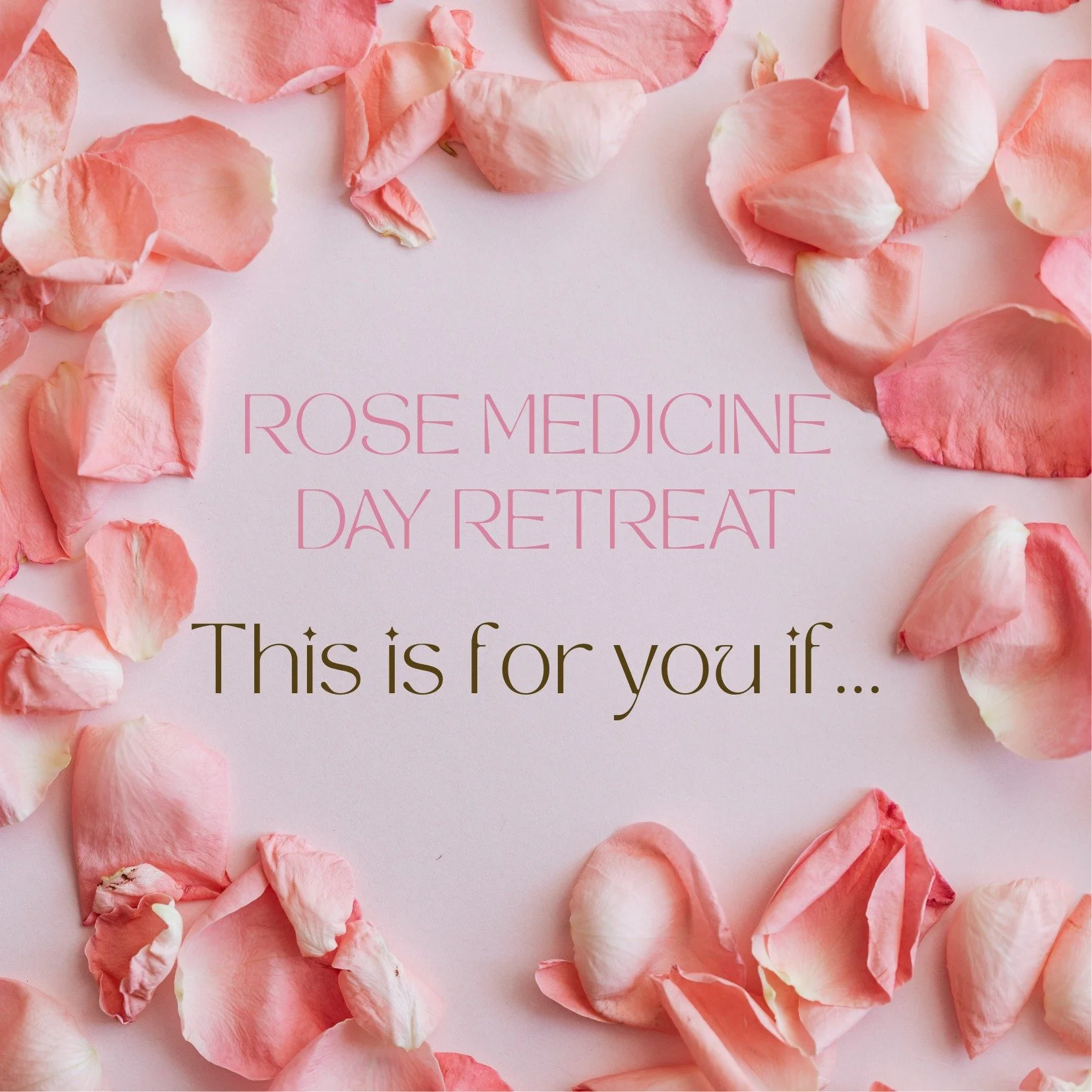 🌹 This is for you if&hellip; 🌹

✨ You have been feeling the pull to slow down and truly land in your body
✨ Your heart has felt a little closed, a little guarded lately
✨ You are craving time in sacred space with women who get it
✨ You long to feel