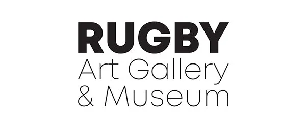 Rugby Art Gallery & Museum logo with black text on a white background.