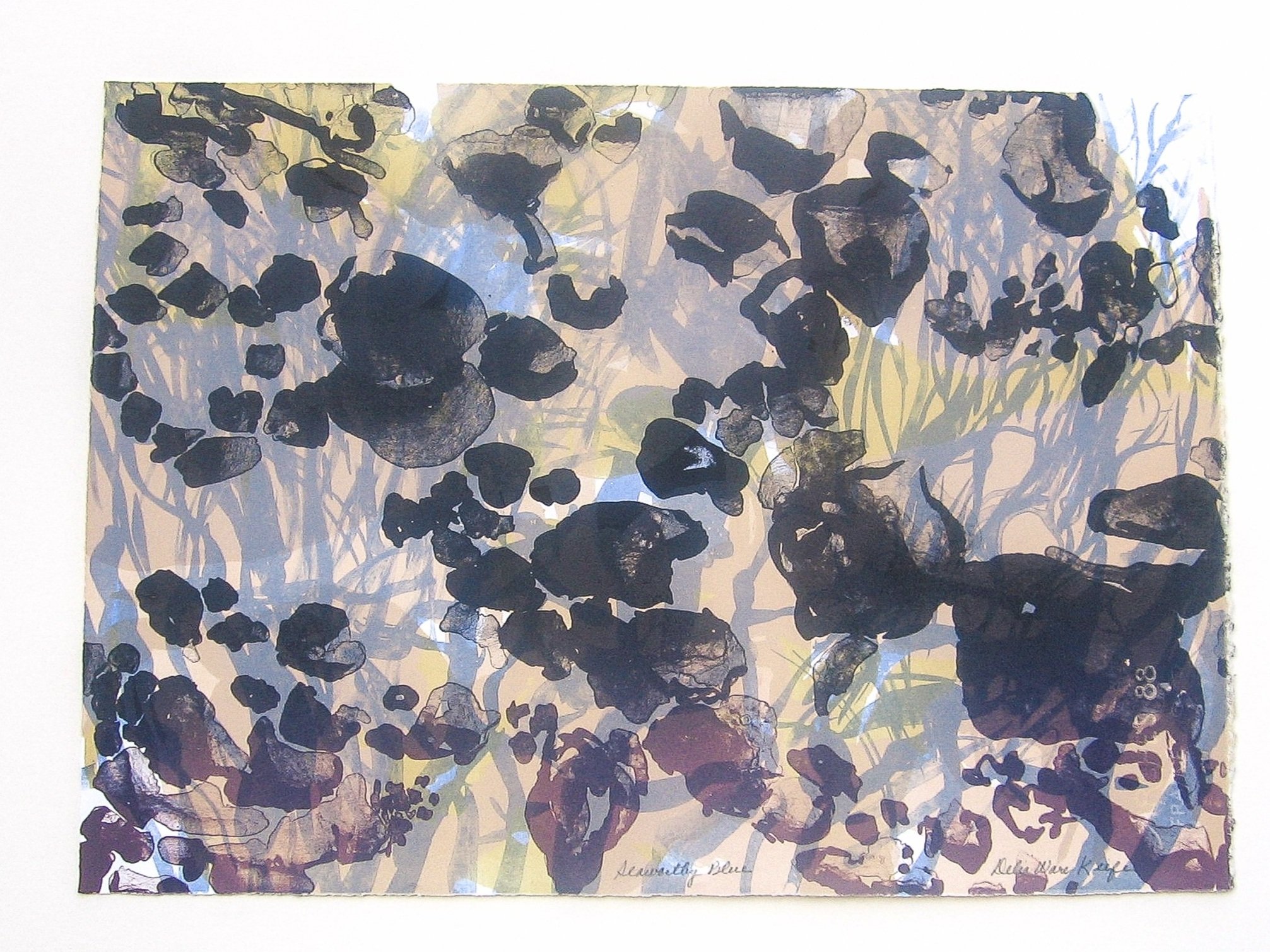 Seaworthy Blue, 2003.
Lithograph, 15 x 21 1/4 inches.