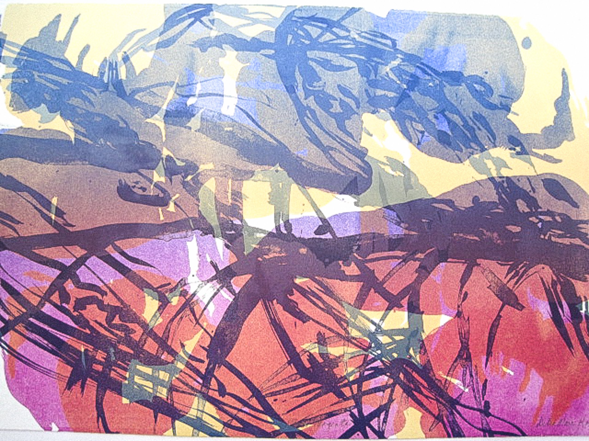 Glass Magenta, 2005.
Lithograph, 15 x 21 1/4 inches.