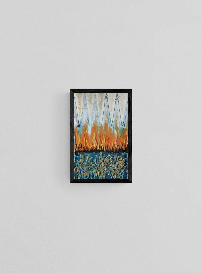 Framed Landscape Painting - Honfleur