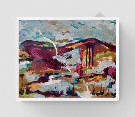 Harmony in Discord Original Oil Painting by Helen Alice Johnson - Inspired by Church of the Paraclete, Kirkhaugh
