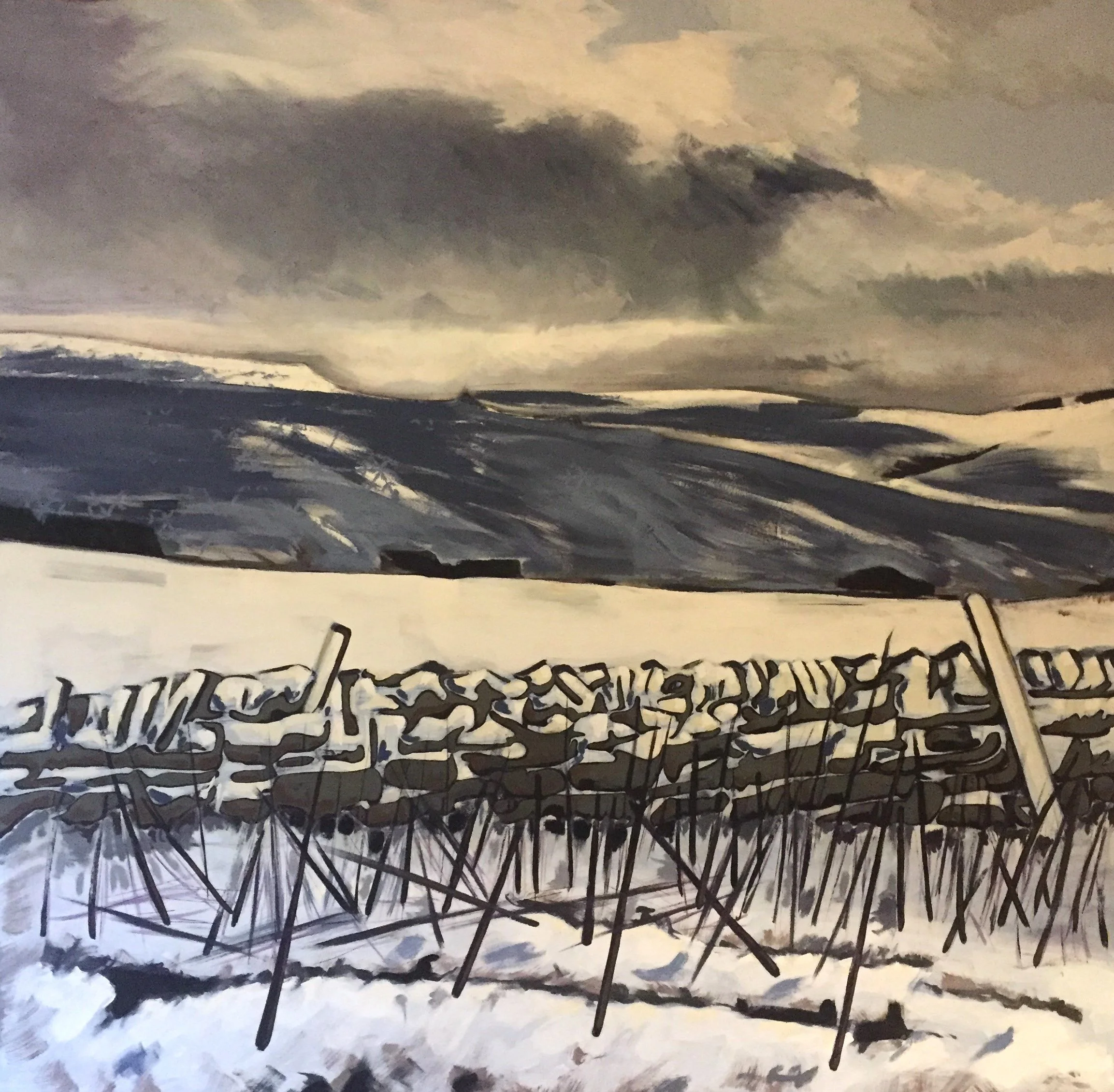Road To Hartside | Oil on canvas | 150cm x 150cm | 2019
