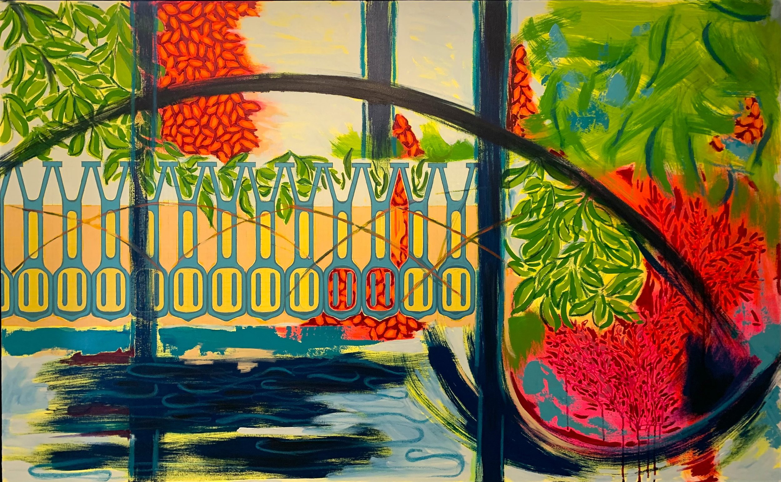 Rhythms of Richmond | 100cm x 162cm | 2023 | SOLD
