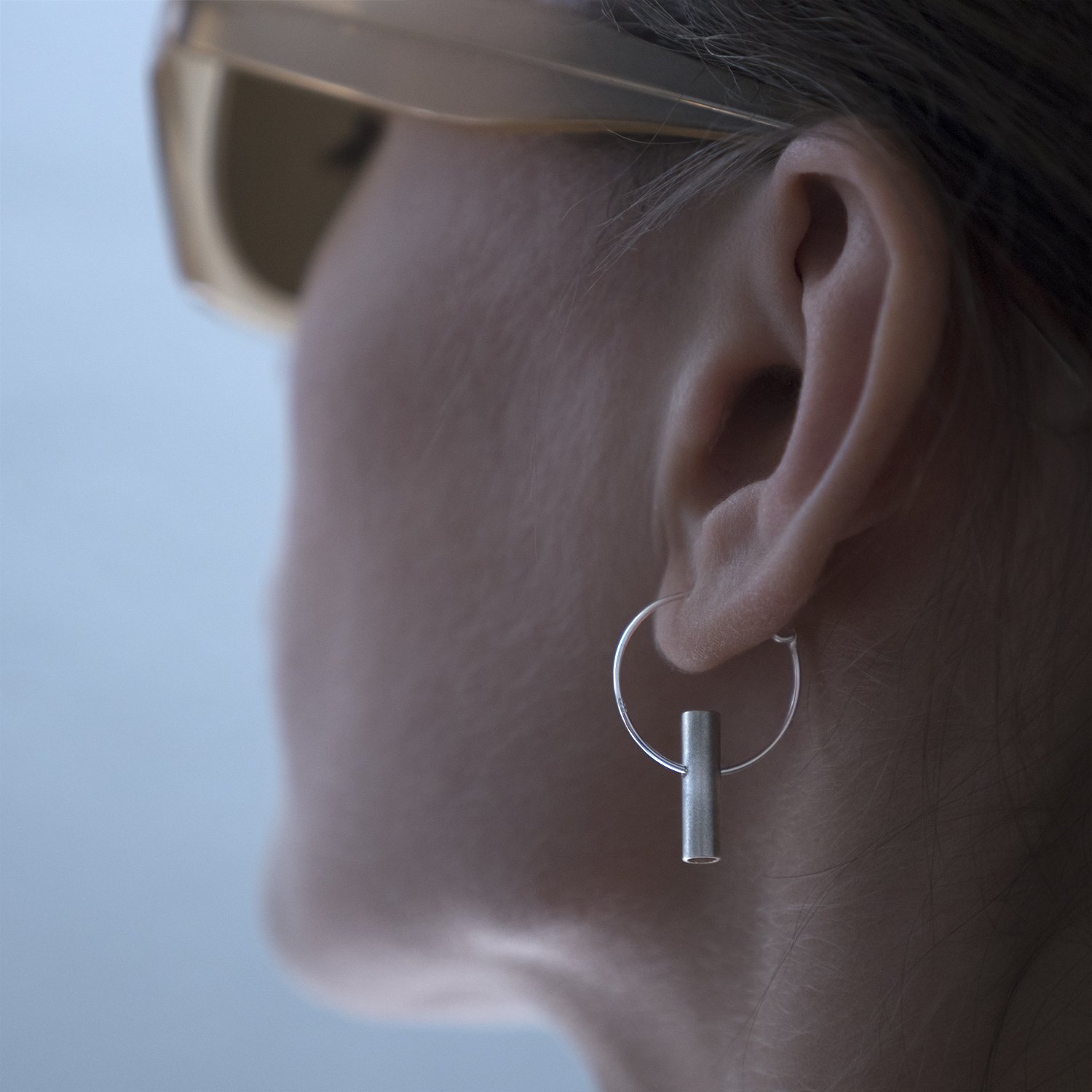 ELSA tube earring silver model 300.jpg