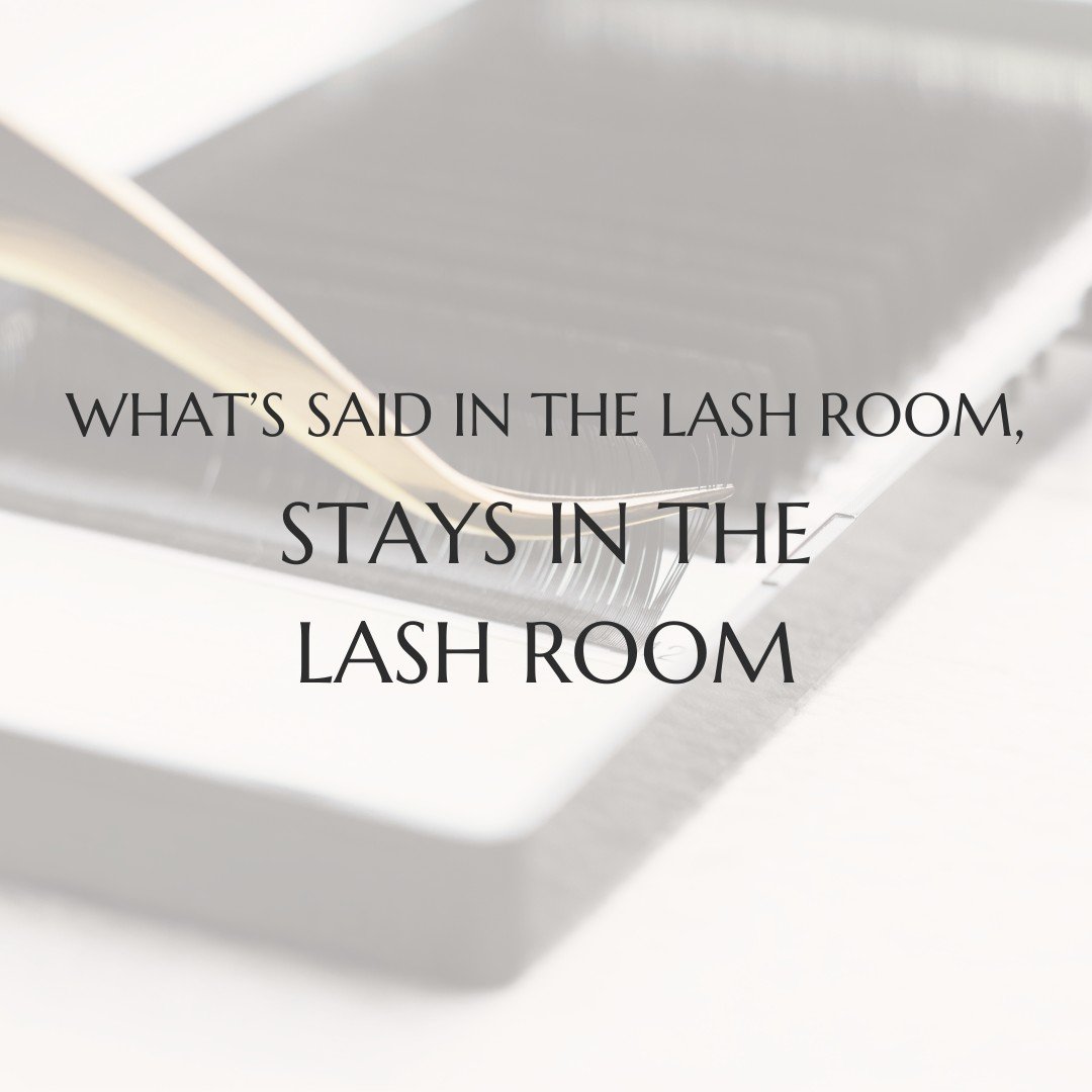 What's said in the lash room, stays in the lash room! ✨

#NailedIt #Lashes #LashLift #LashExtensions #LashArtist #LashBoss #LashTech