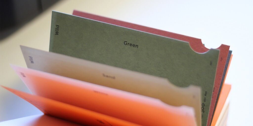 WILD | Wild paper by G.F. Smith from England comes in 6 colours and 3 weights. It is an FSC certified material containing 35% cotton.