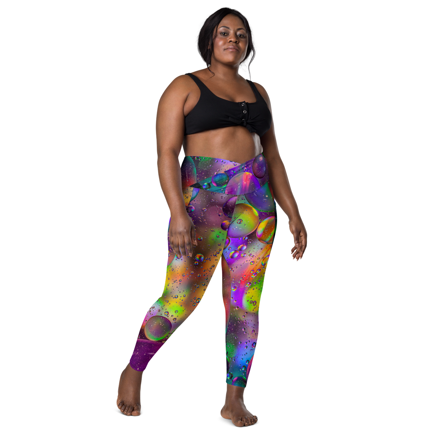 Crossover leggings with pockets- LiquidChroma 1502 — Actiondyne