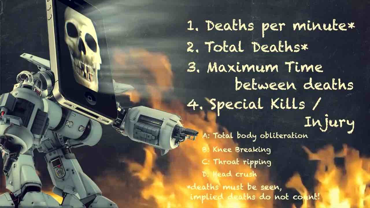 Paul listing off his Action Movie Metrics