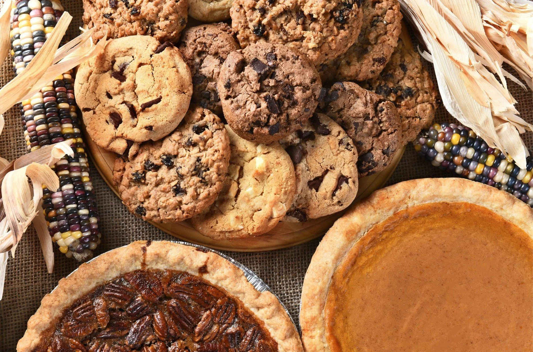 Holiday Pie Lover's Paradise- 3 Pies and 6 Cinnamon Rolls