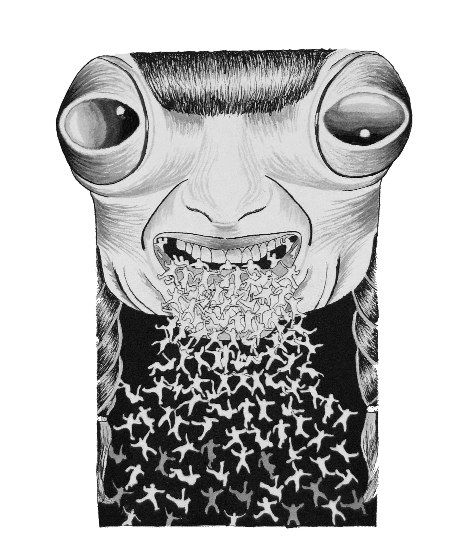 Digital Illustration - Ink, Adobe Photoshop