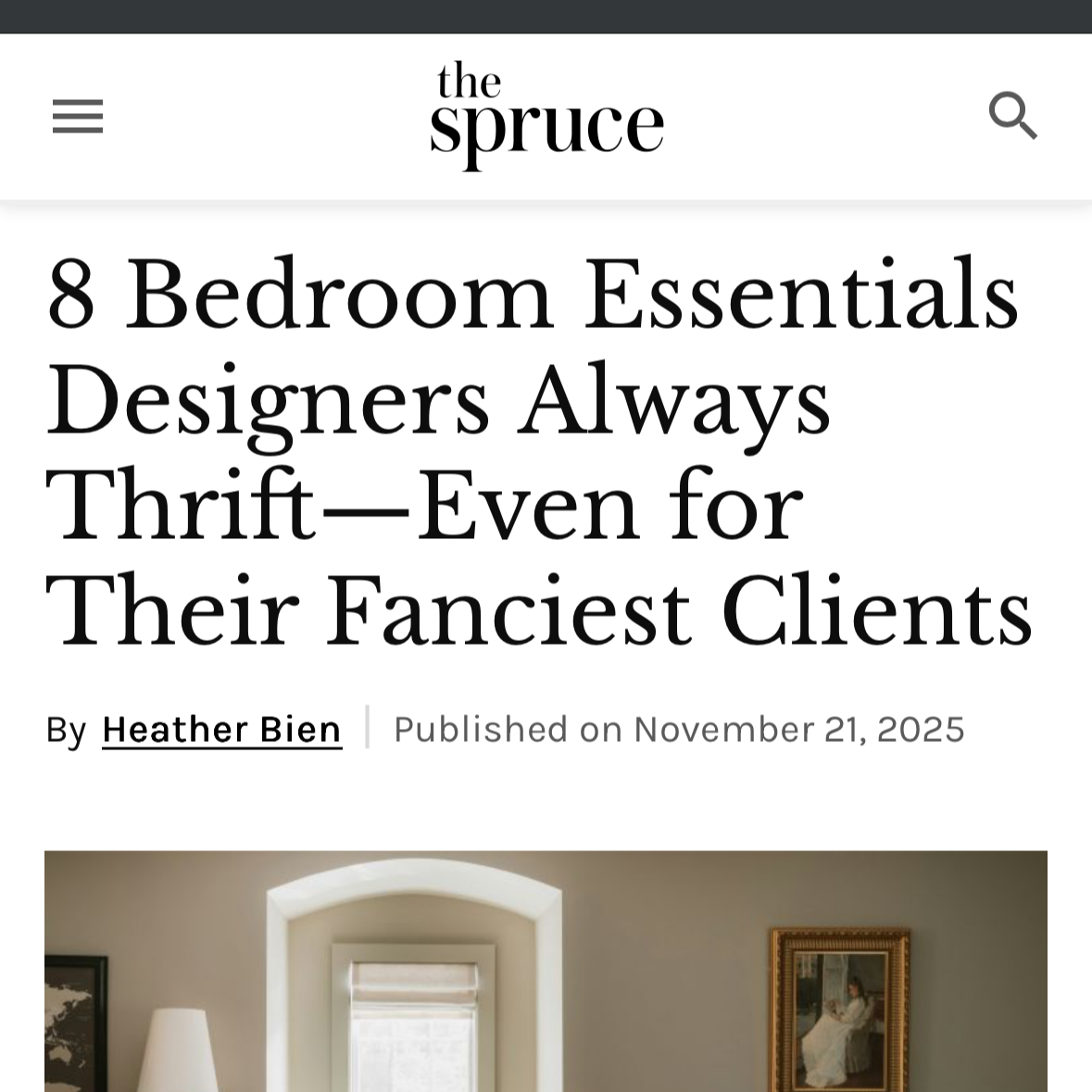 8 Bedroom Essentials Designers Always Thrift - Even for Their Fanciest Clients