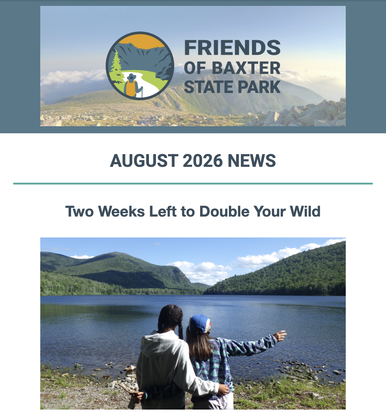August 2026 e-news: Double Your Wild, BYCC Conservation Fellow Webinar, MYWLP Season Recap, Knife Edge Brewing Promo, BSP Interpretive offers for August/ September and more!