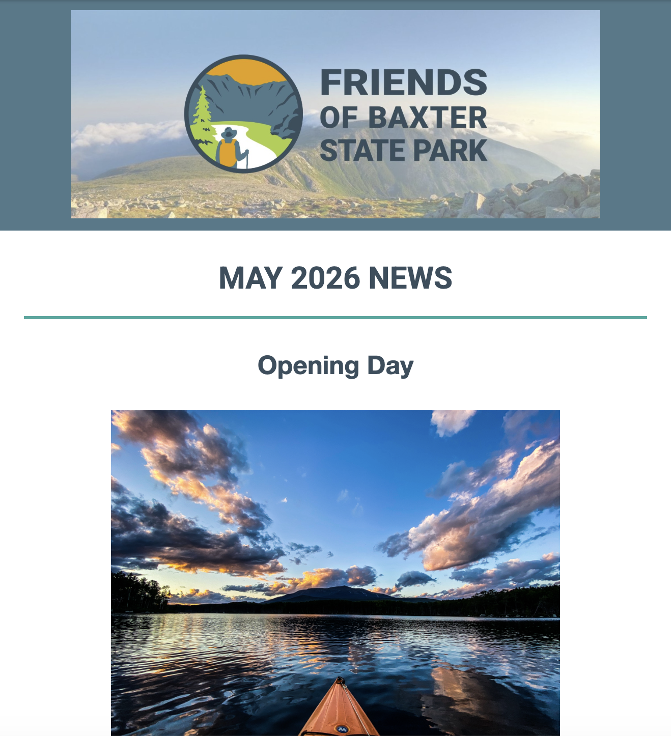 May 2026 e-news Opening Day, FBSP Annual Meeting, May Podcast with Jensen Bissell on Service, Leadership and Beyond and more!