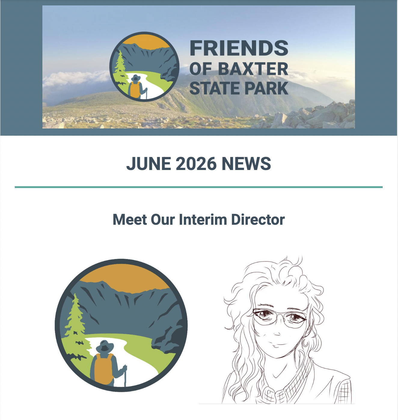 June 2026 e-news  Meet our Interim Director,  Tote Road Closure, Friends Volunteer Together, June podcast w/ Greg Shute on Helping Young People Find Their Place in Nature, Educational Programs in the Park for 2026 and more!