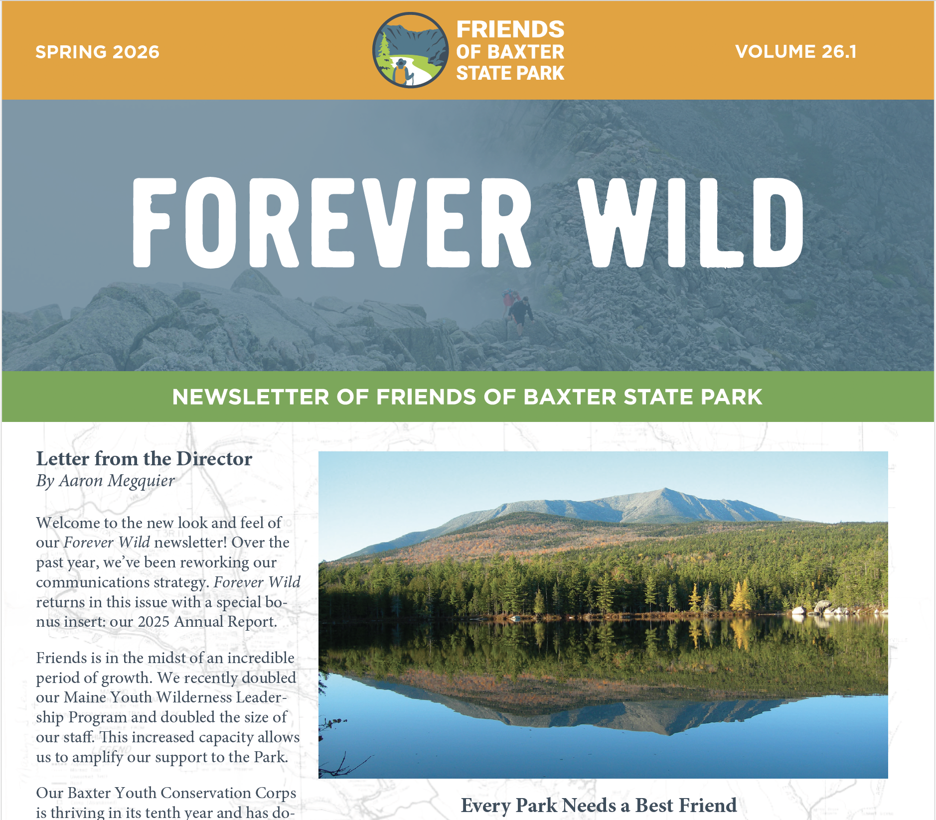 26.1 Spring 2026 Welcome Back to Forever Wild, Best Friends Campaign, Meet our new staff, and keep up with the FBSP Podcast