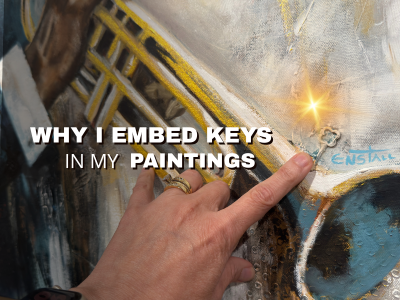 Why I Embed Real Keys in My Paintings