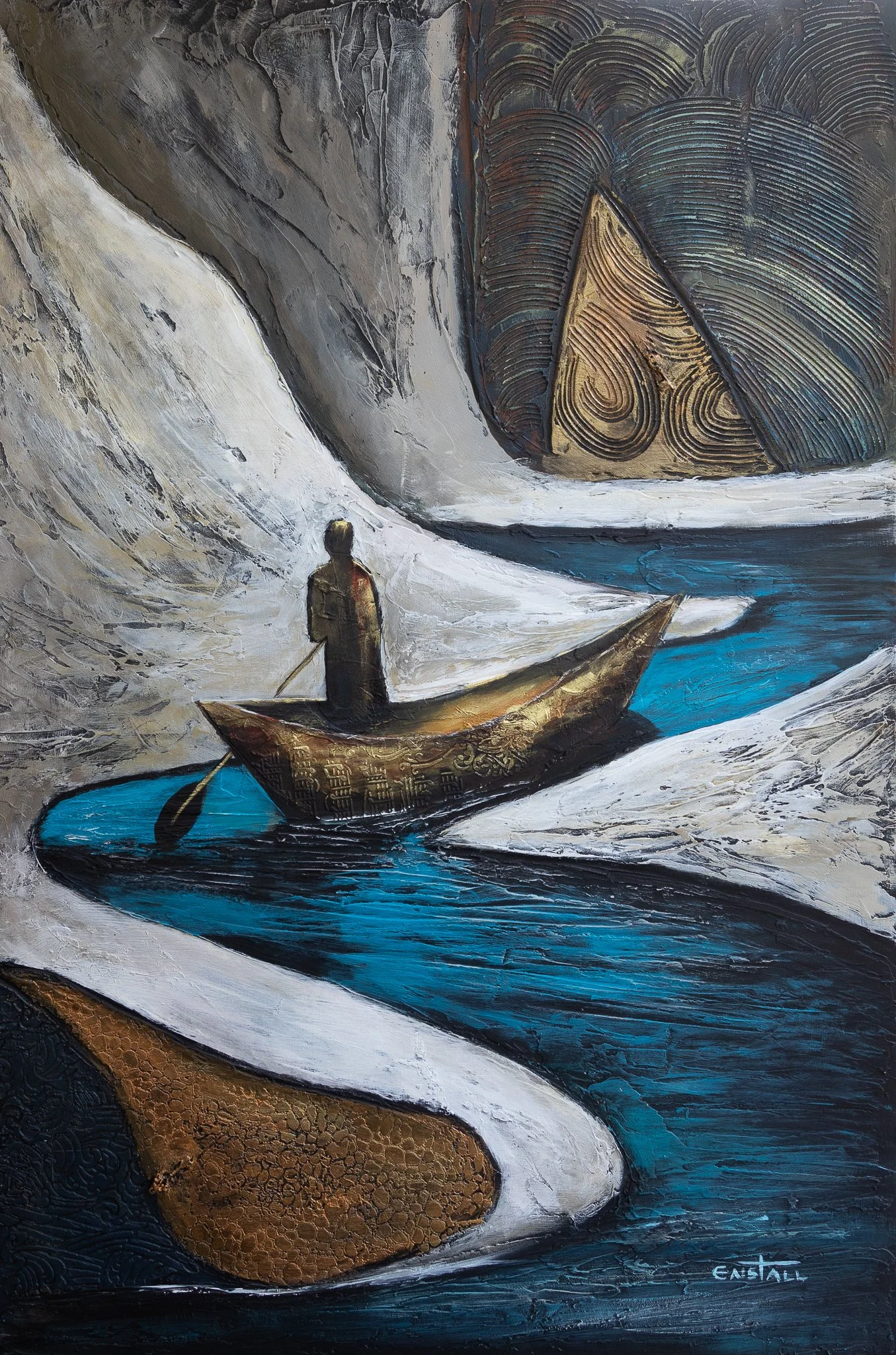 The Boat and the River 24" x 36"