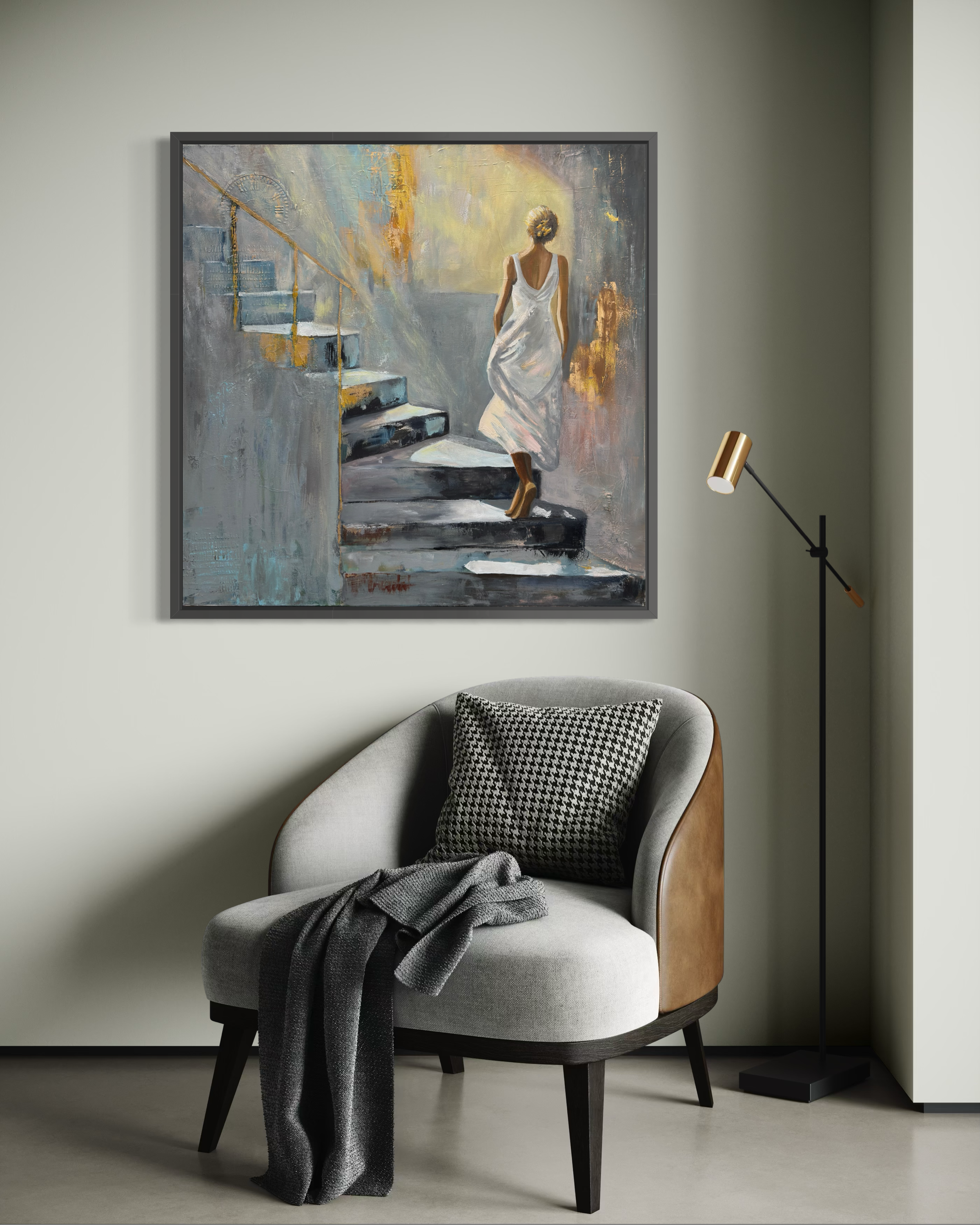 36 x 36 inches | Mixed Media Oil Painting on Canvas