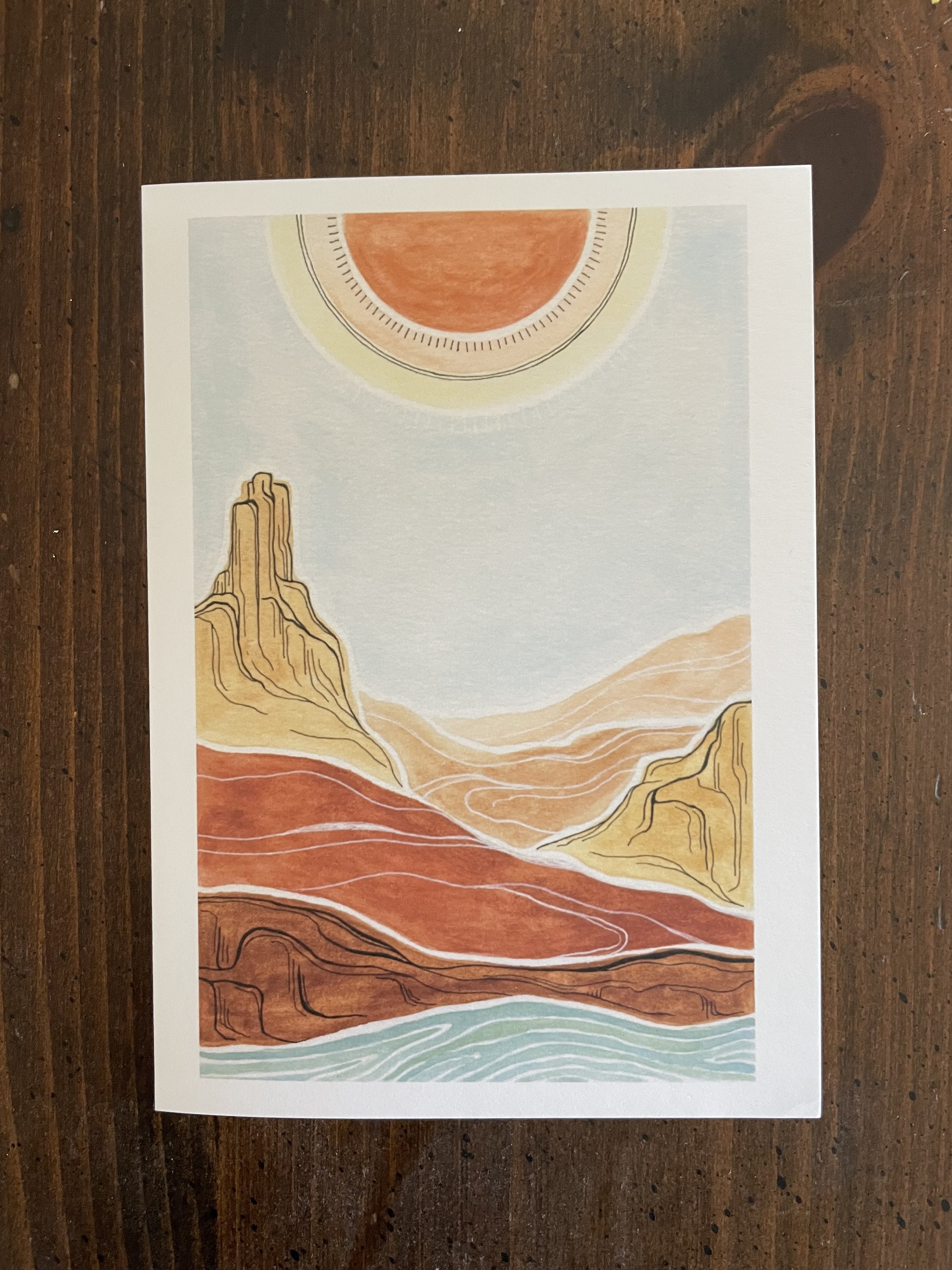 Desert Layers Card