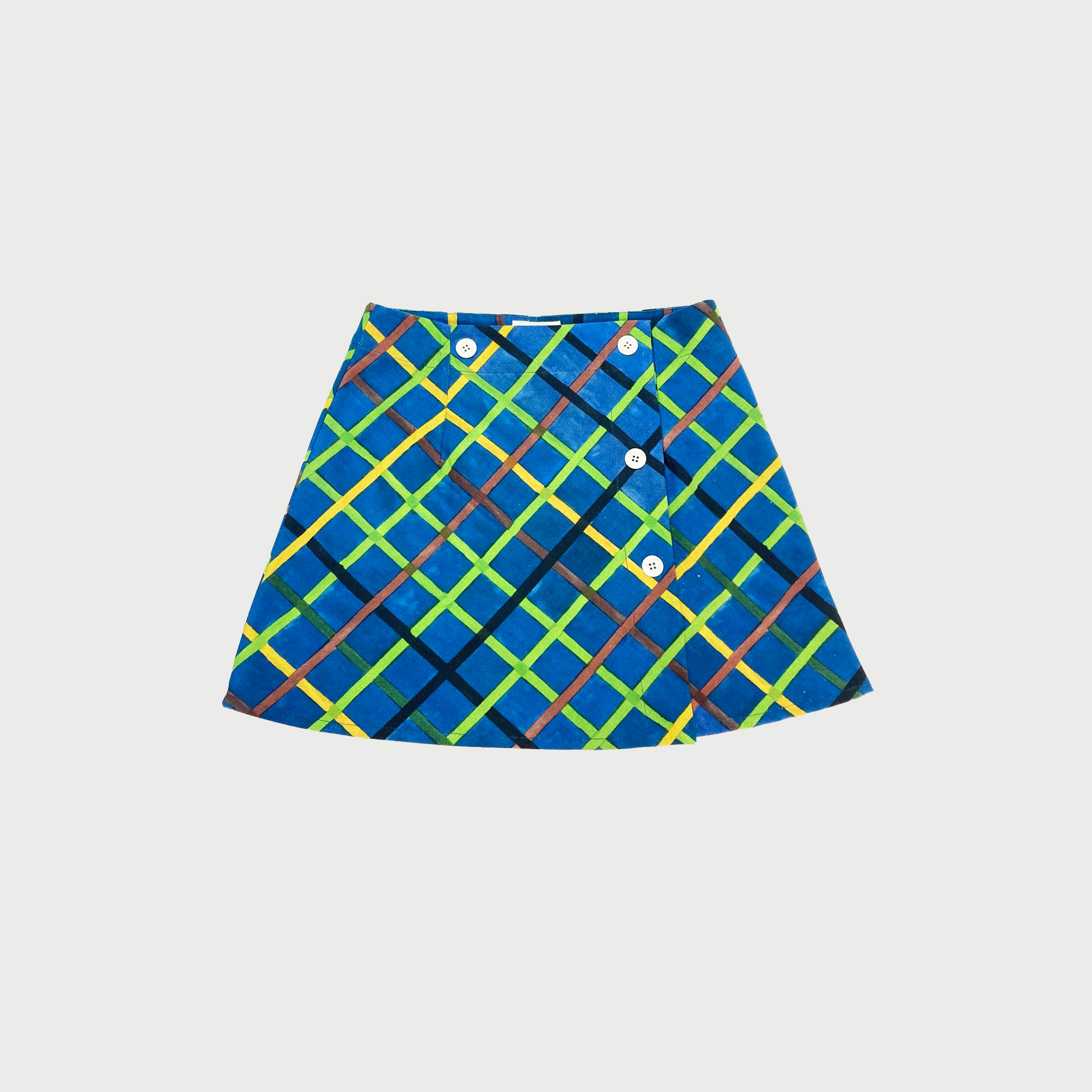 Gingham / Miniskirt / Printed