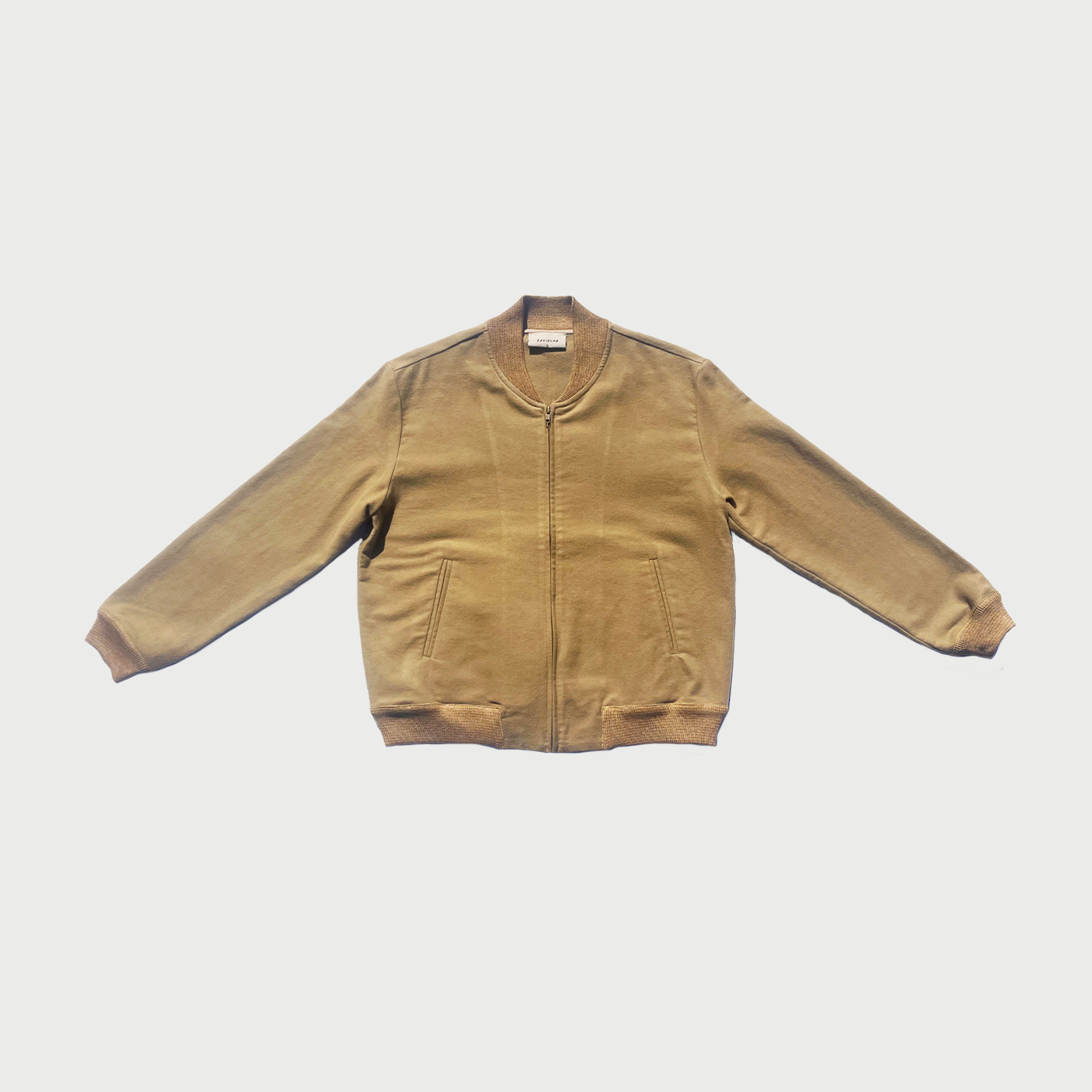 Raggiera / Moleskin Bomber / Hay / Hand-painted