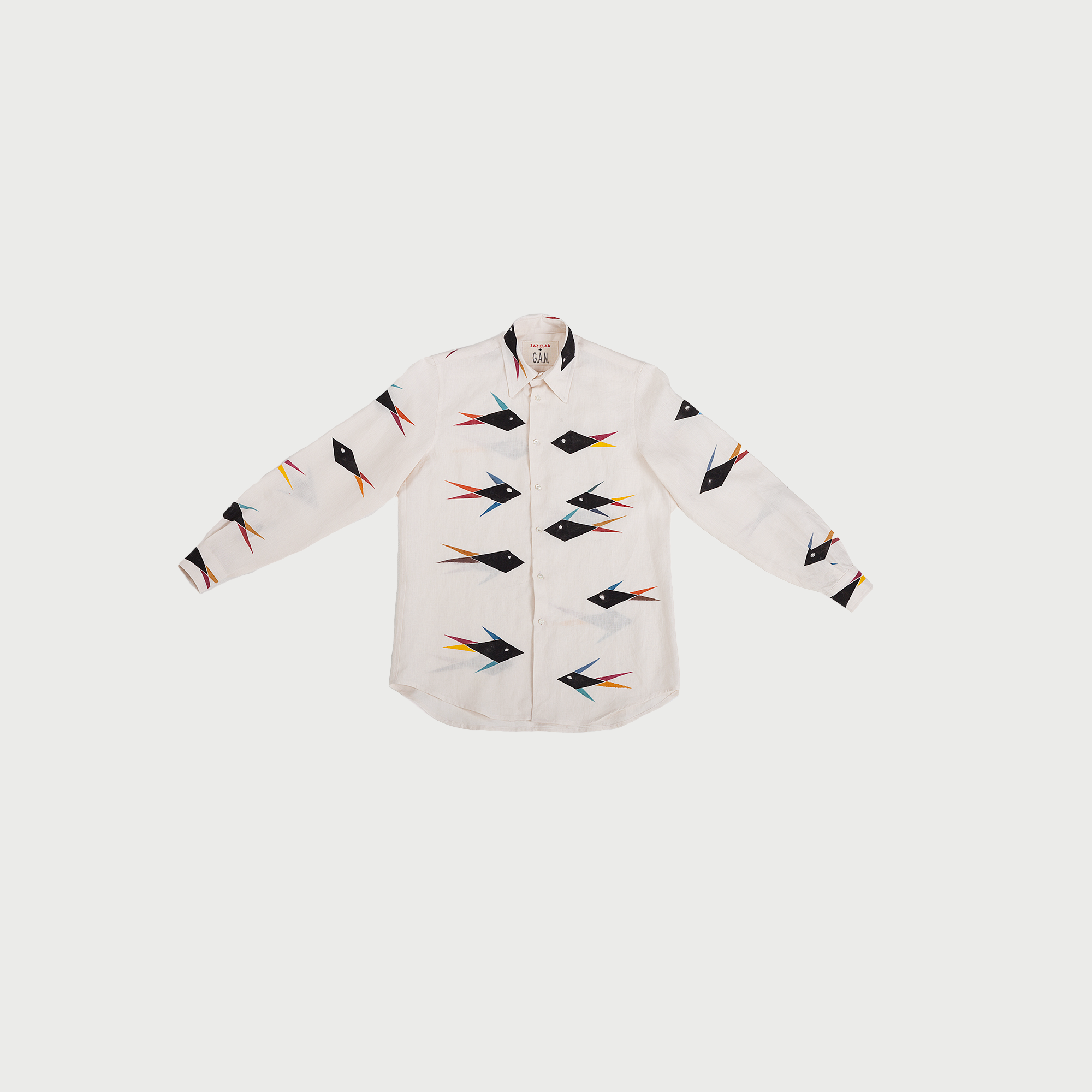 Fish White / Hand-painted