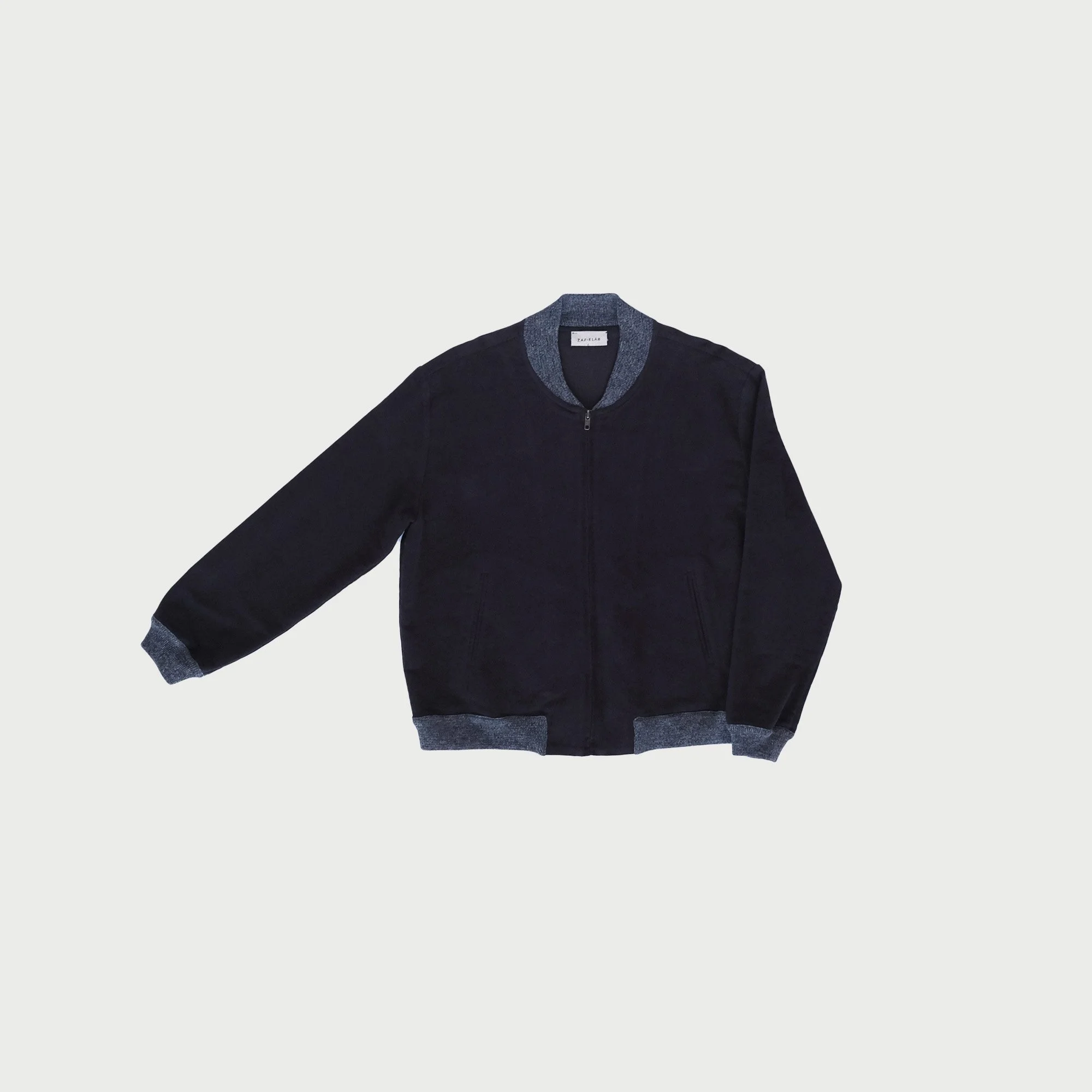 Raggiera / Moleskin Bomber / Deep Blue / Hand-painted