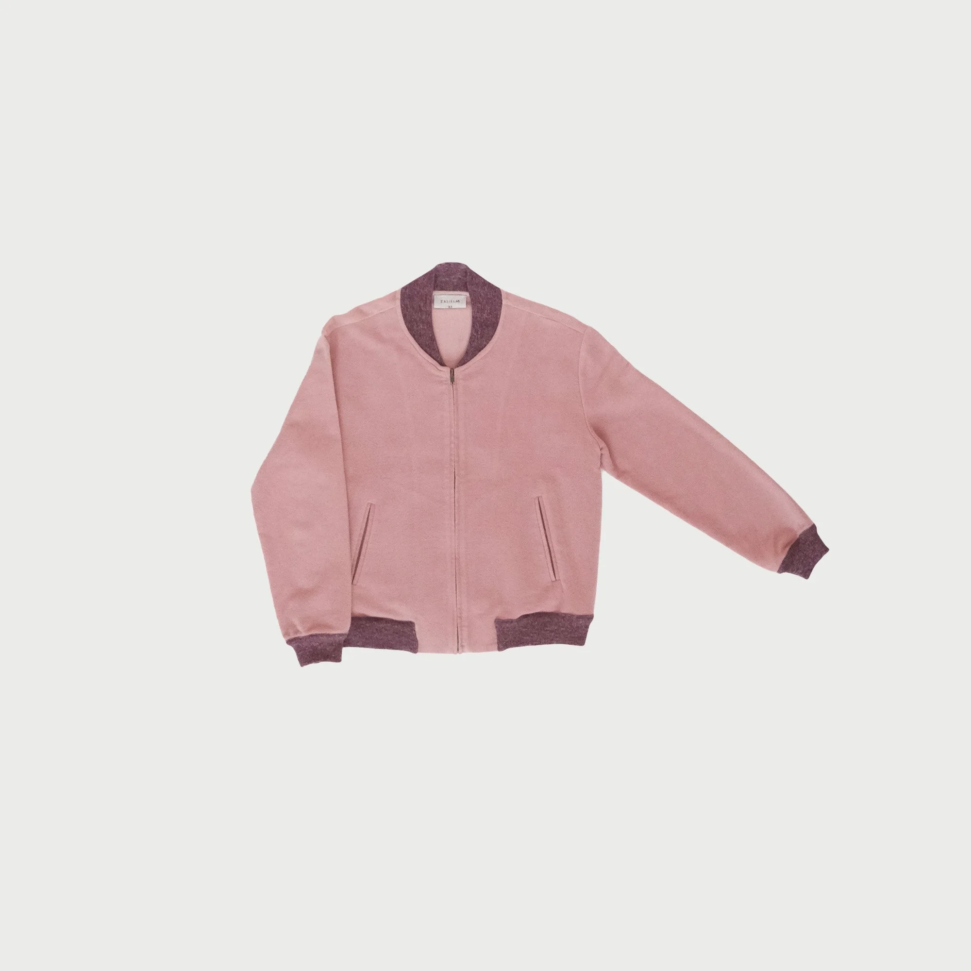 Raggiera / Moleskin Bomber / Pink / Hand-painted