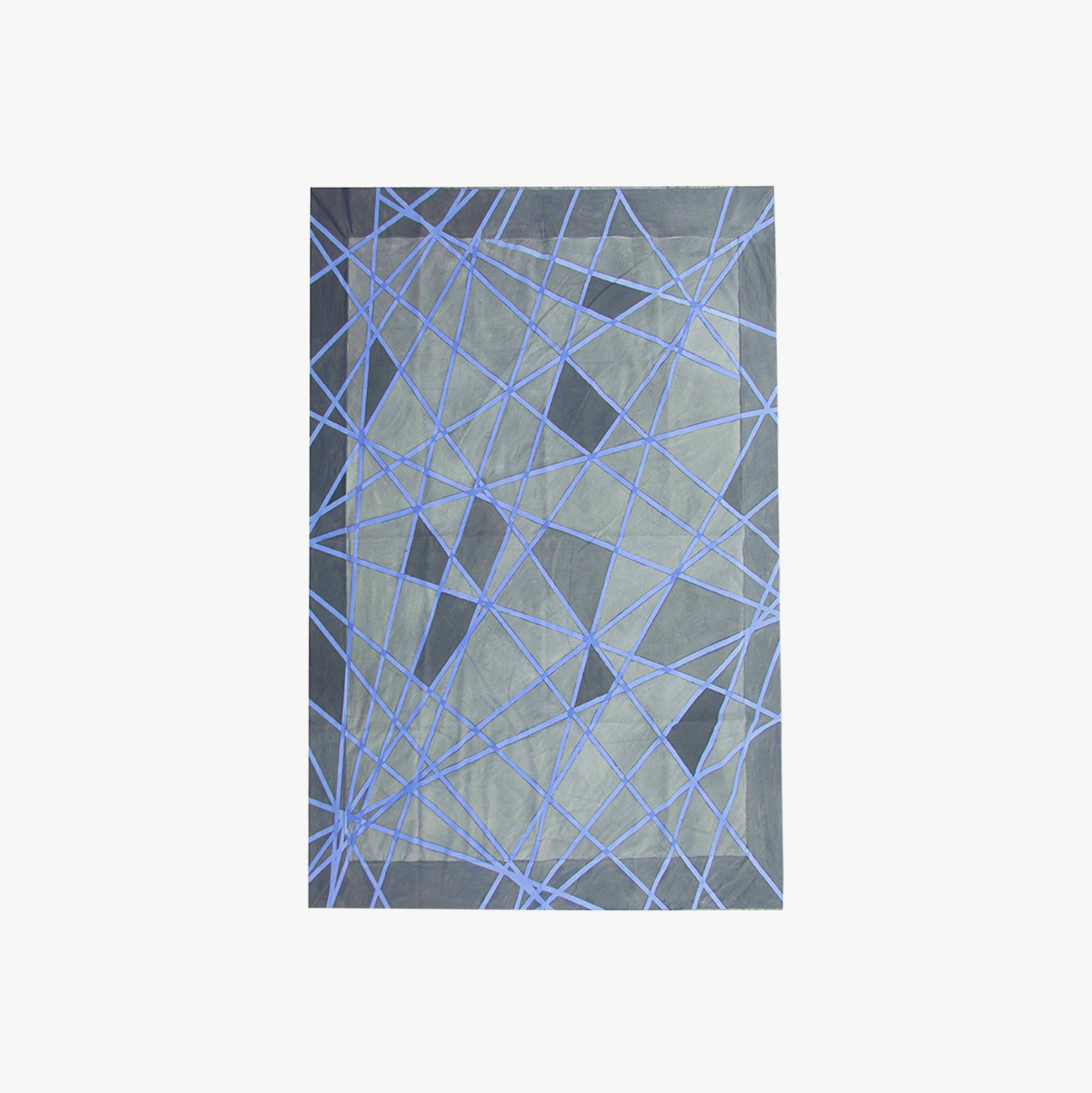 Orazio Bicolor Grey + Blue / Hand-painted