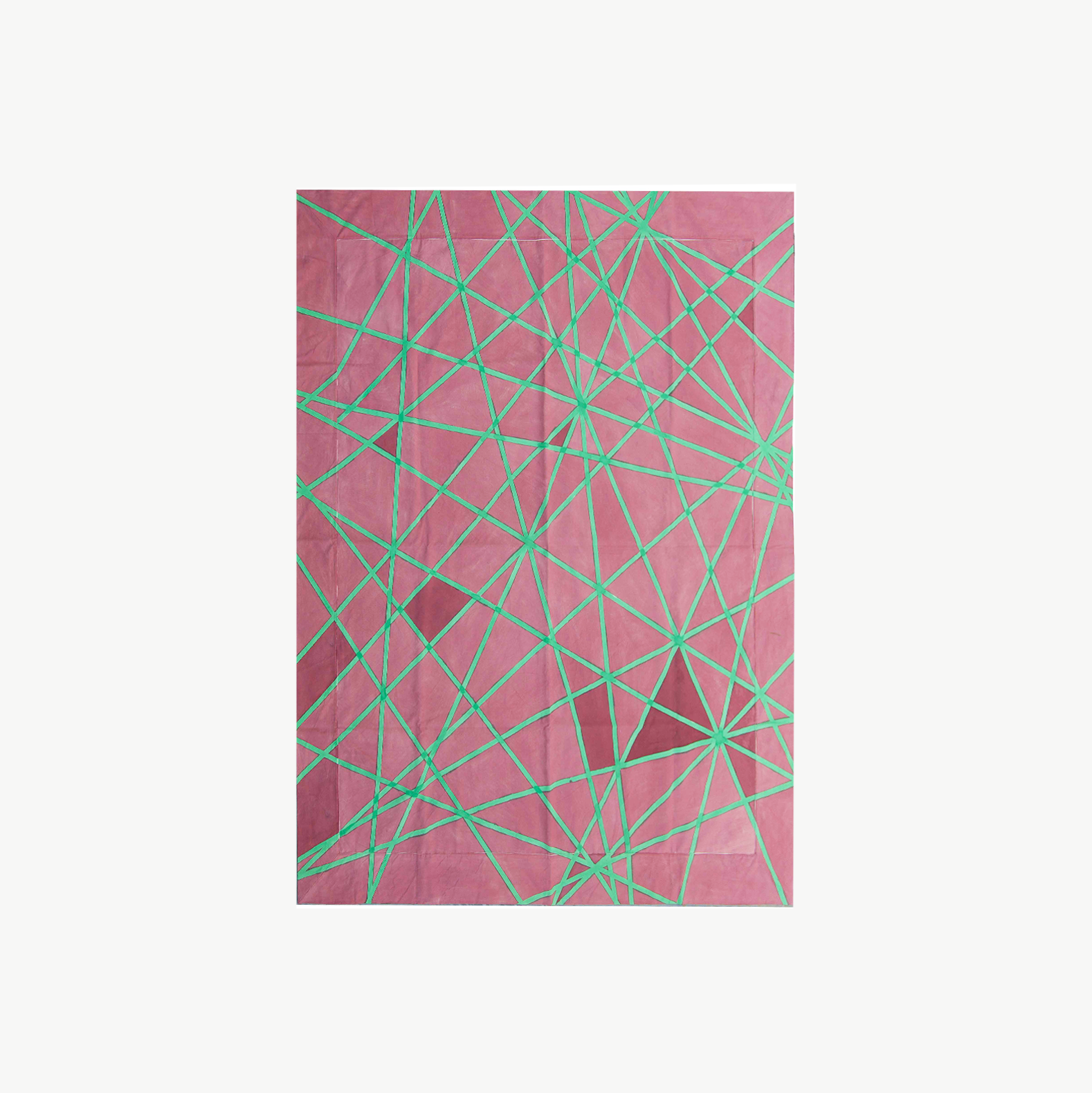 Orazio Bicolor Bordeaux + Mint / Hand-painted