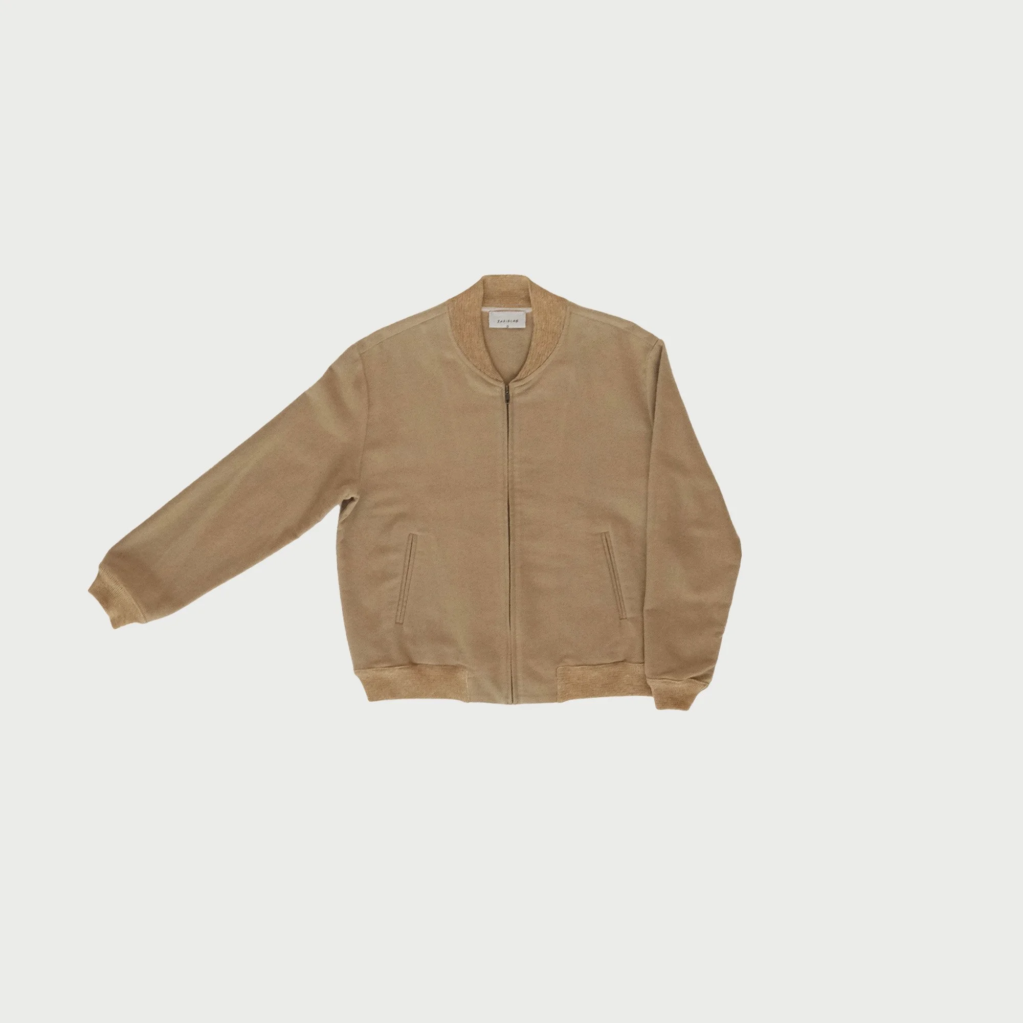 Raggiera / Moleskin Bomber / Hay / Hand-painted