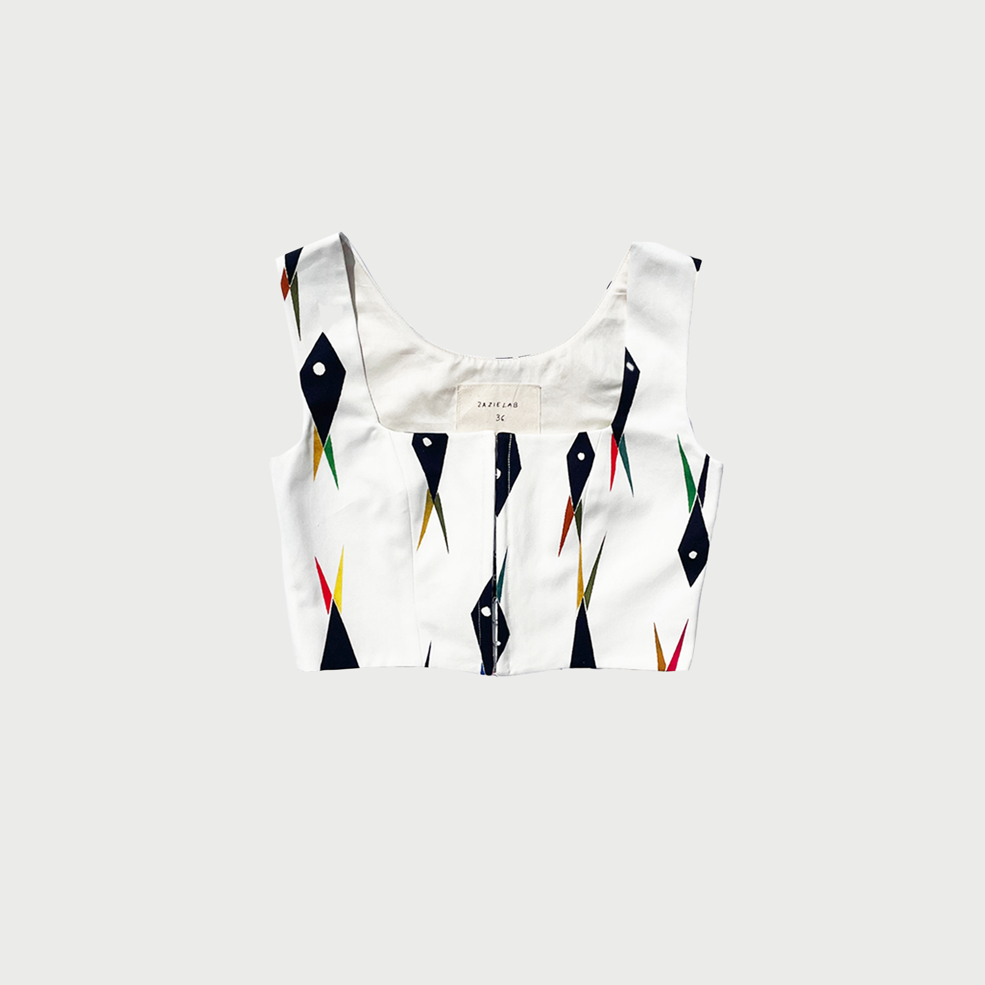 Fish White / Top / Printed