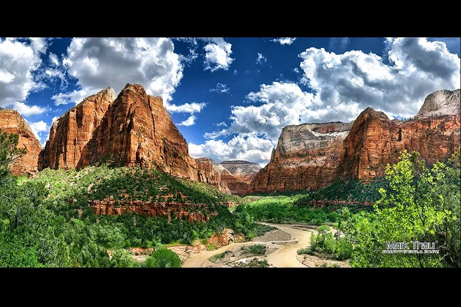 Mid Mountain In Zion Canyon