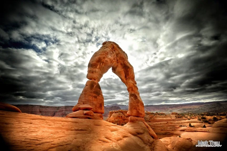 Winter Clouds at Delicate Arch