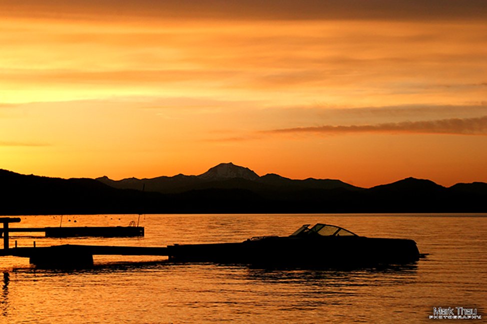 Boat and Sunset on Almanor.jpg