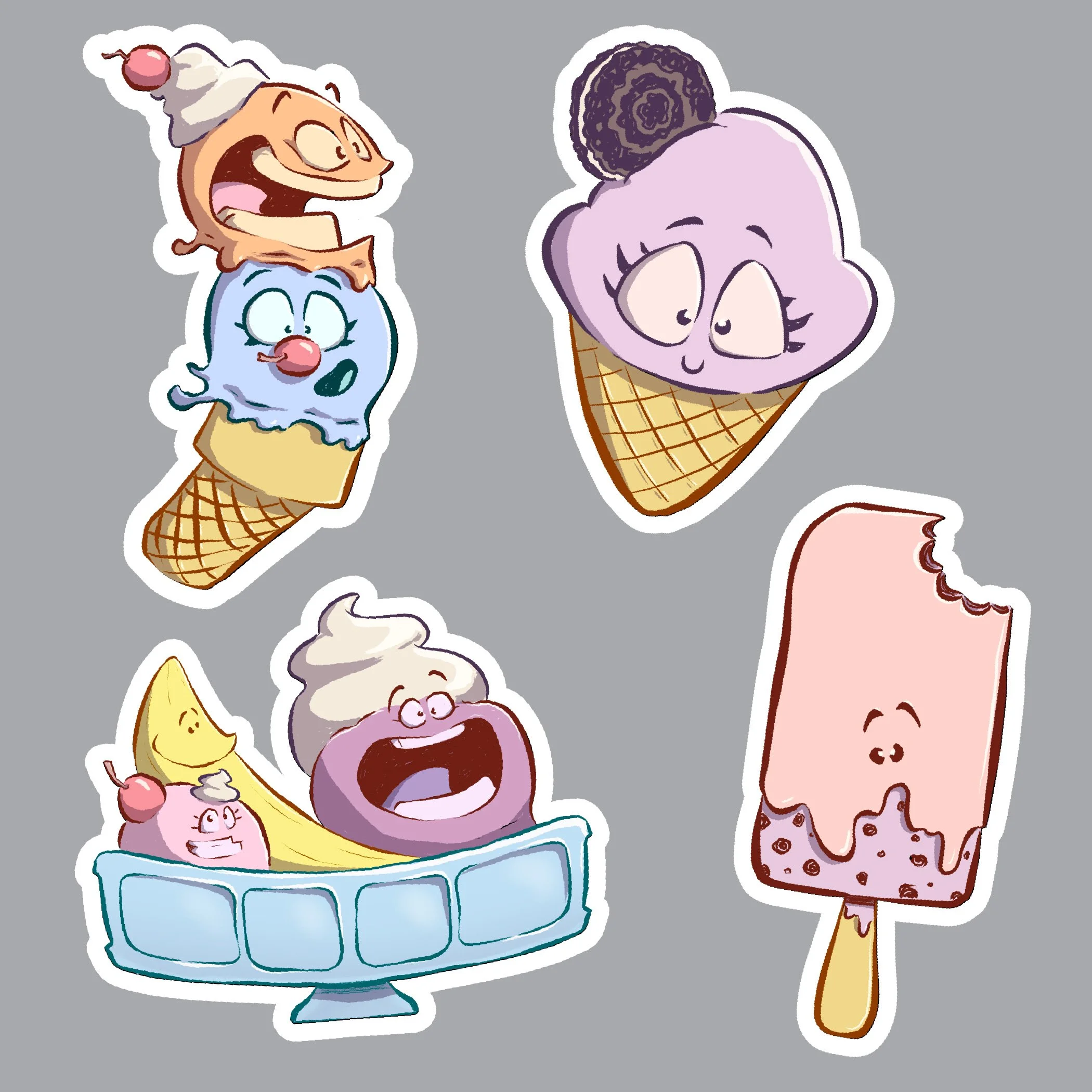 Ice Cream Sticker Pack