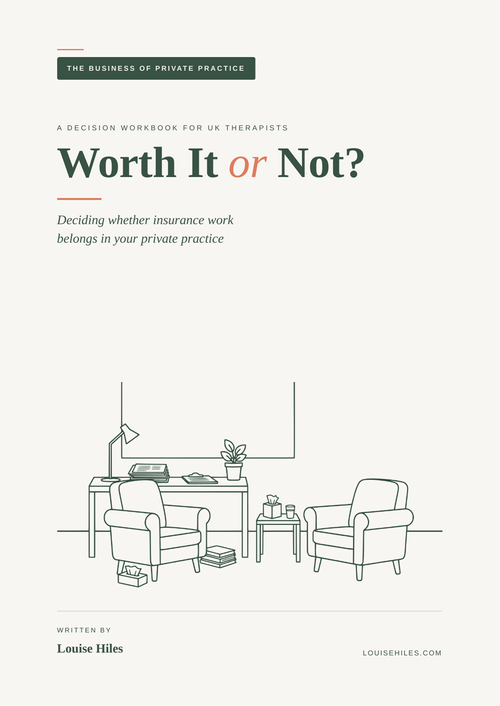 Worth It or Not? A decision workbook for UK therapists